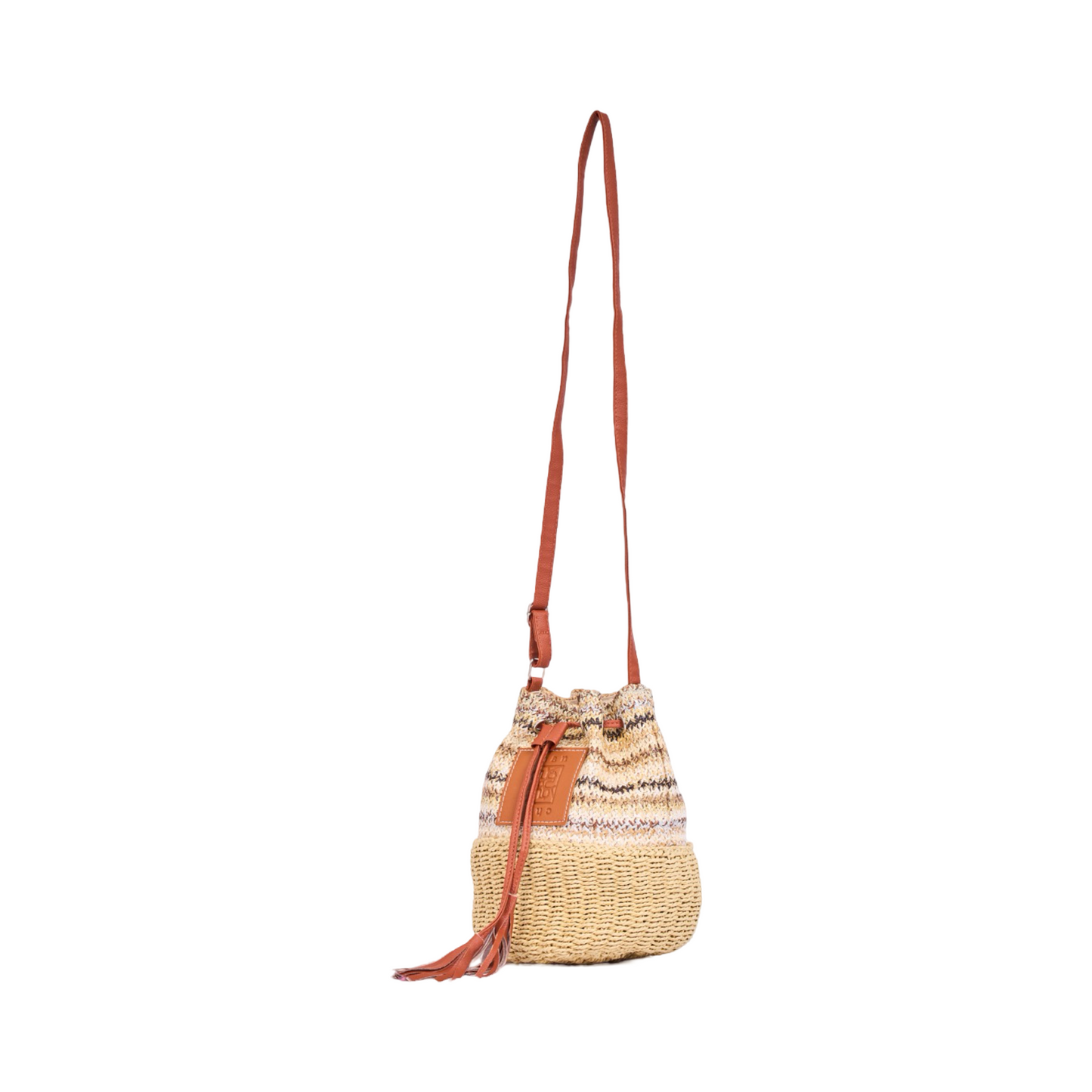 Everyday Earth – Multicolor Straw Crossbody Bag – Brown