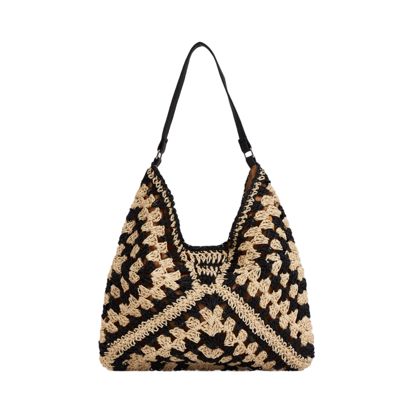 Everyday Earth – Woven Tote Bag – Black Brown