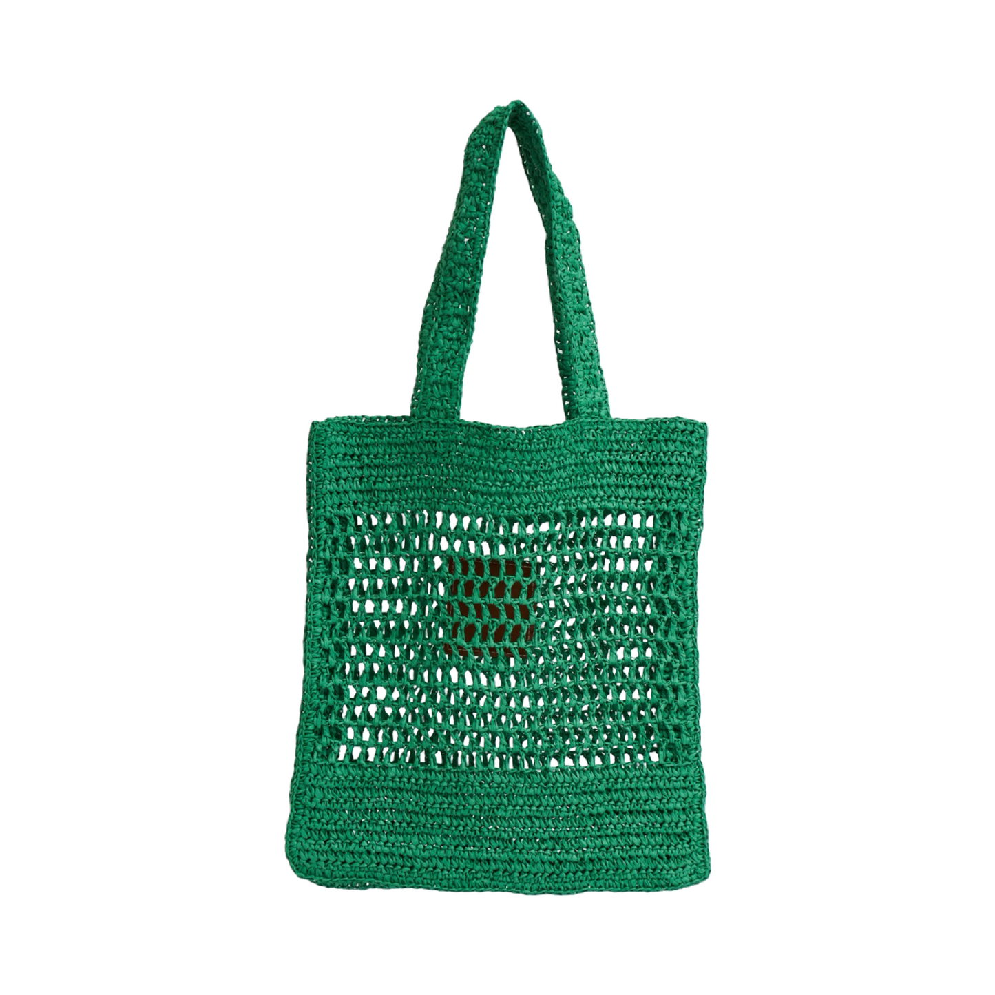 Straw Tote Bag - Green