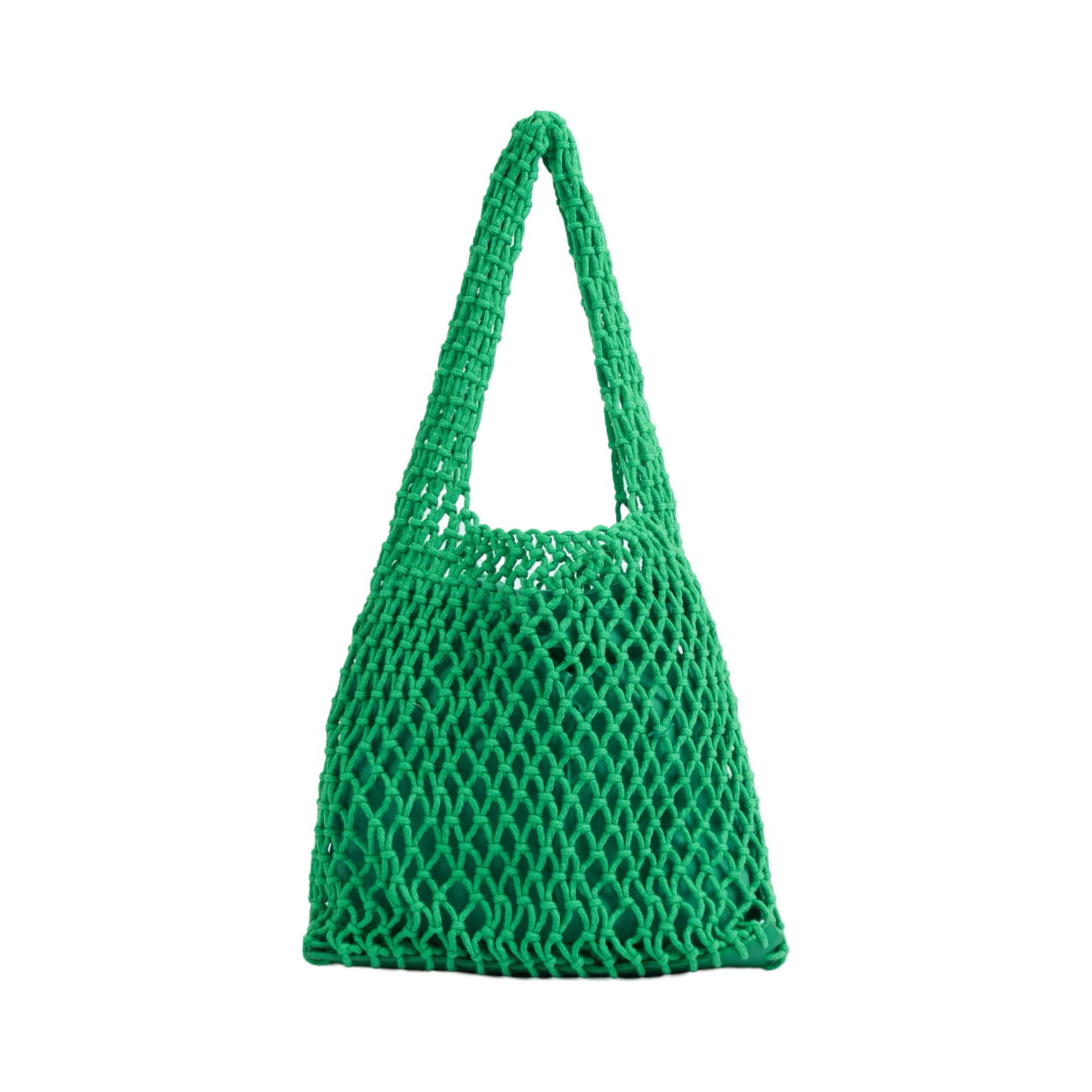 Knitted Tote Bag - Green