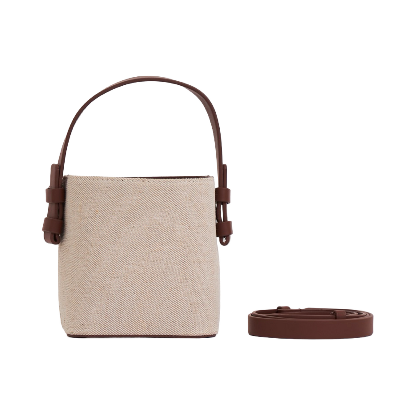 Canvas Bucket Bag - Beige
