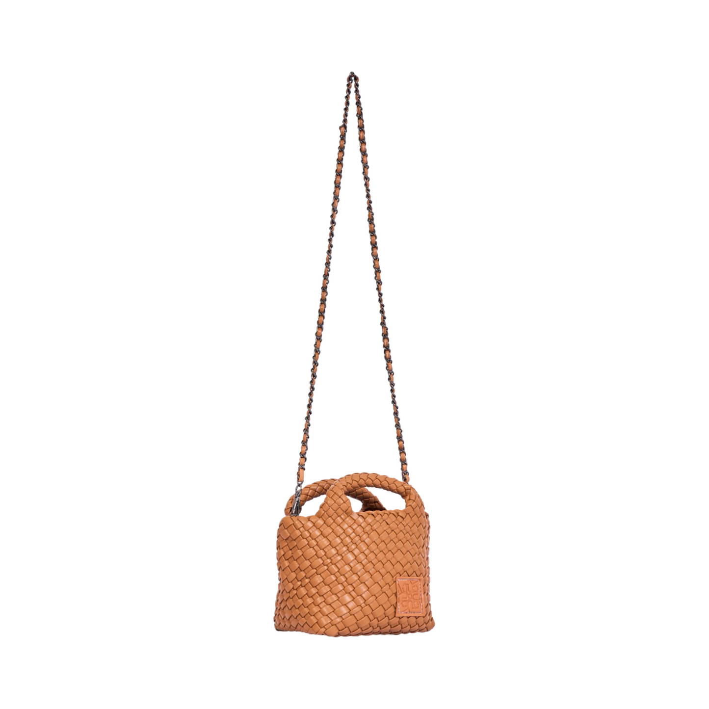 Woven Crossbody Bag - Brown