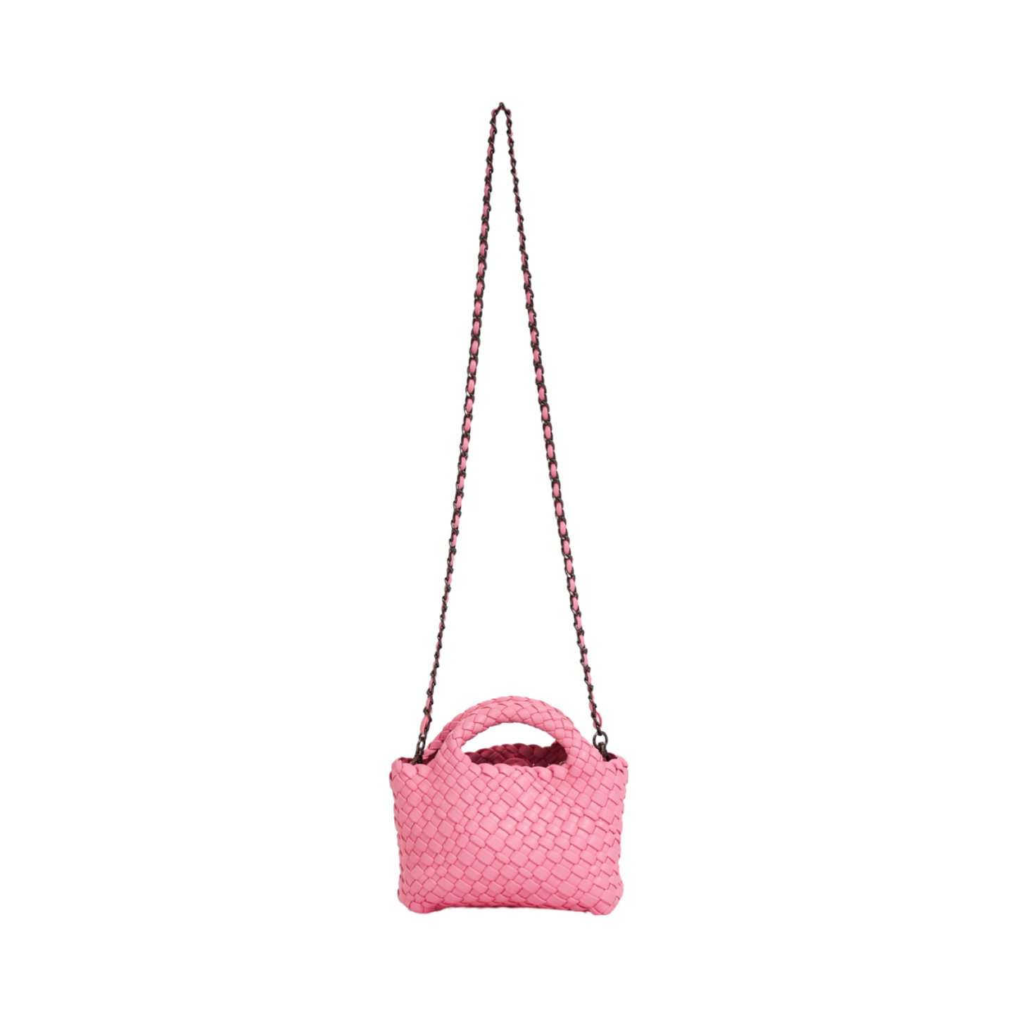 Woven Crossbody Bag S - Pink