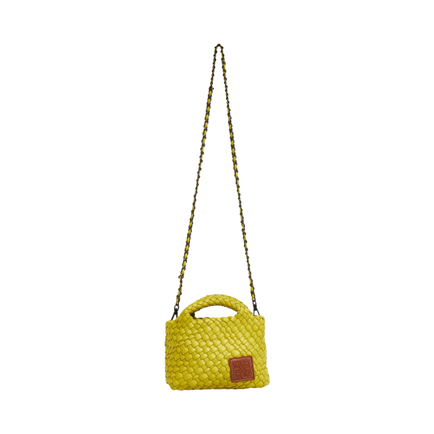 Woven Crossbody Bag - Yellow