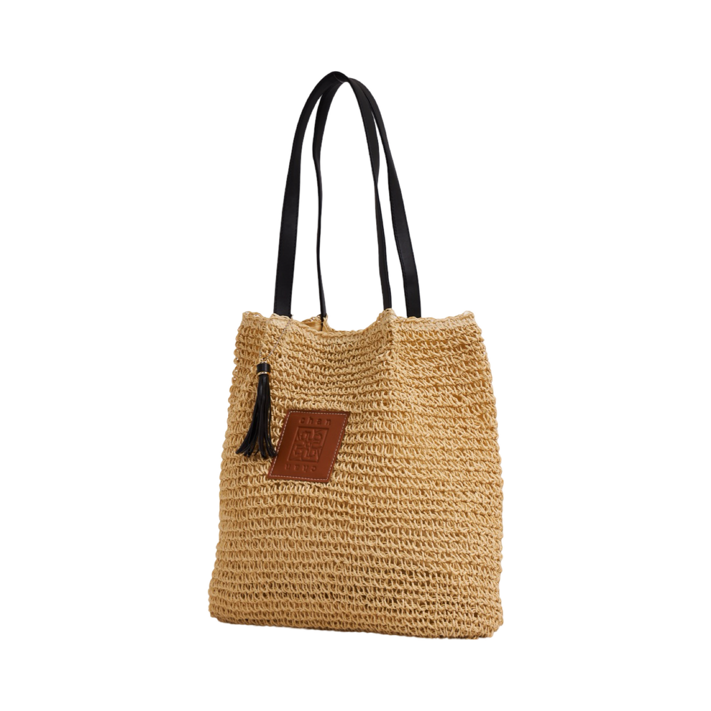 Everyday Earth – Crochet Raffia Tote Bag – Beige