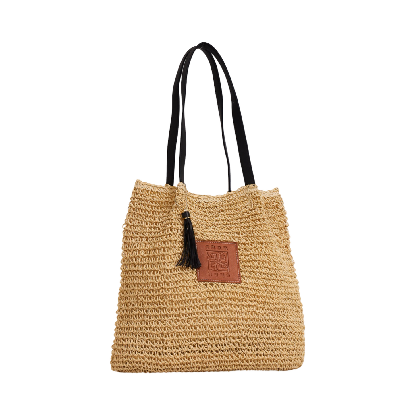 Everyday Earth – Crochet Raffia Tote Bag – Beige