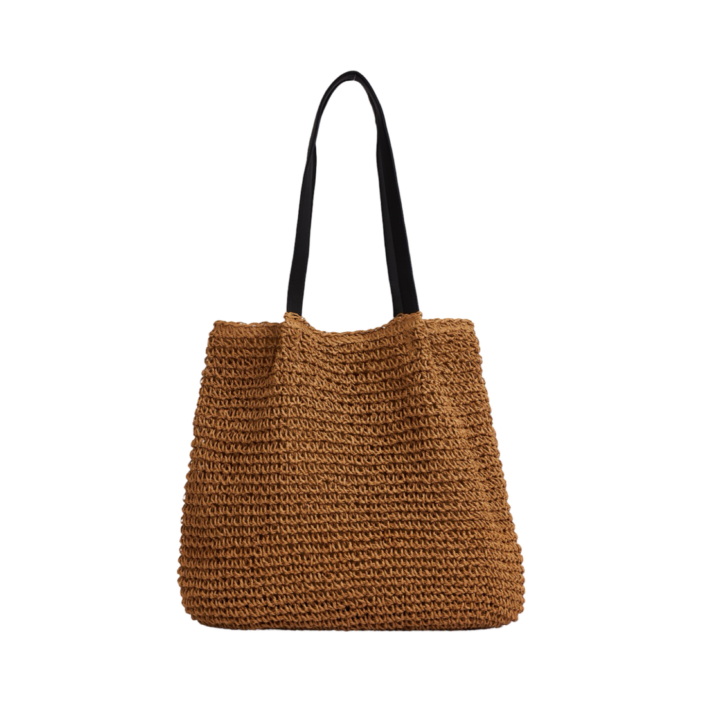Everyday Earth – Crochet Raffia Tote Bag – Brown