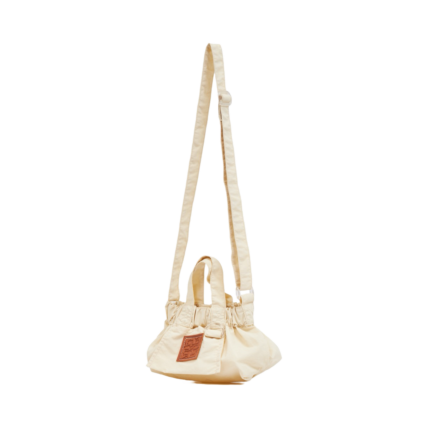 Nylon Mini Crossbody Bag - Beige