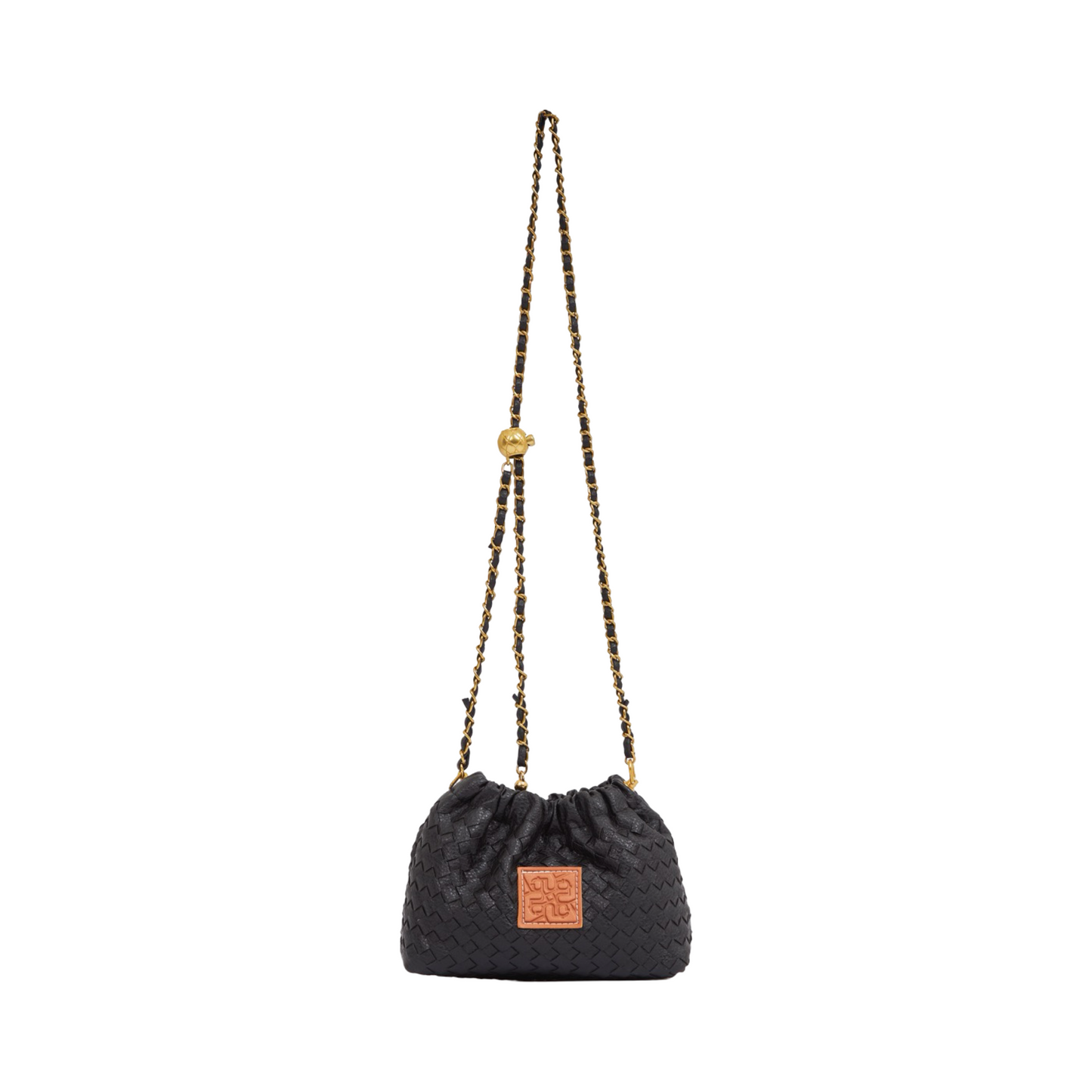 Woven Crossbody Bag - Black