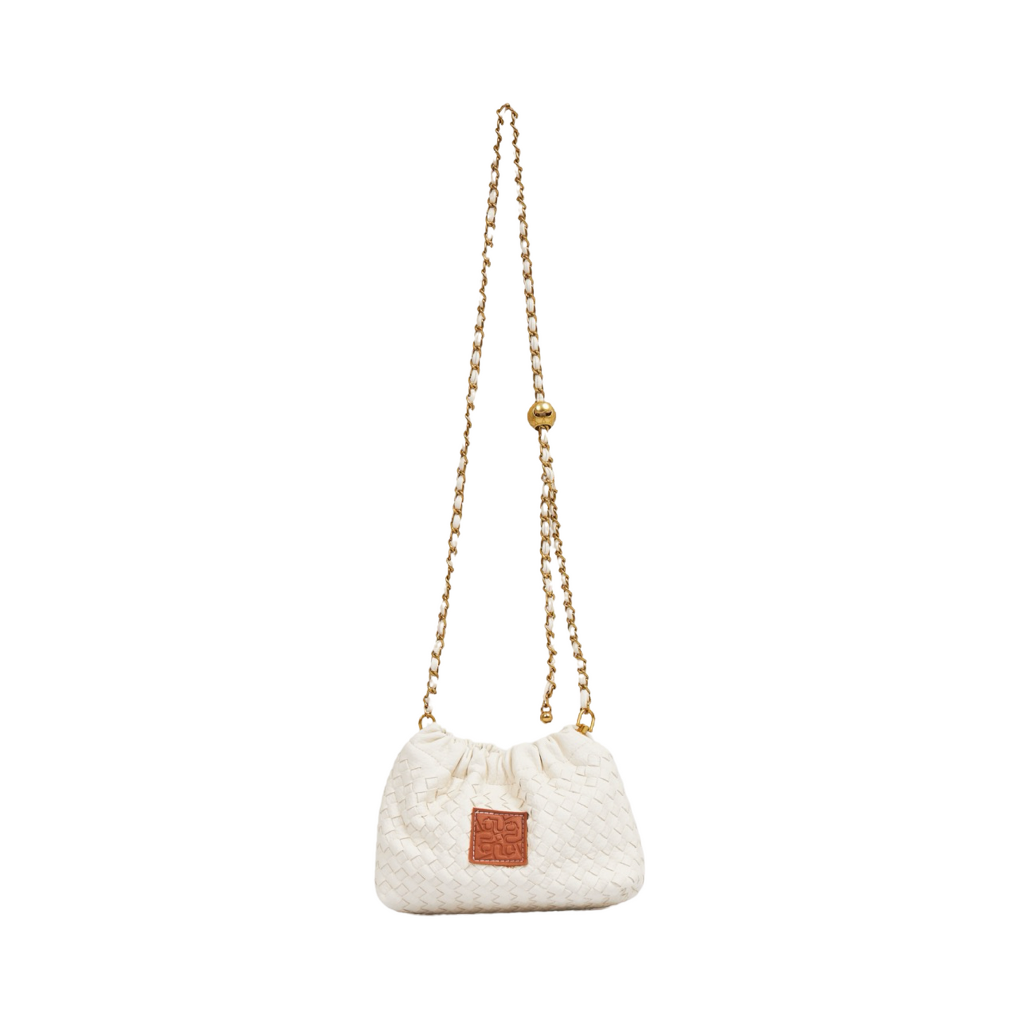 Woven Crossbody Bag - White