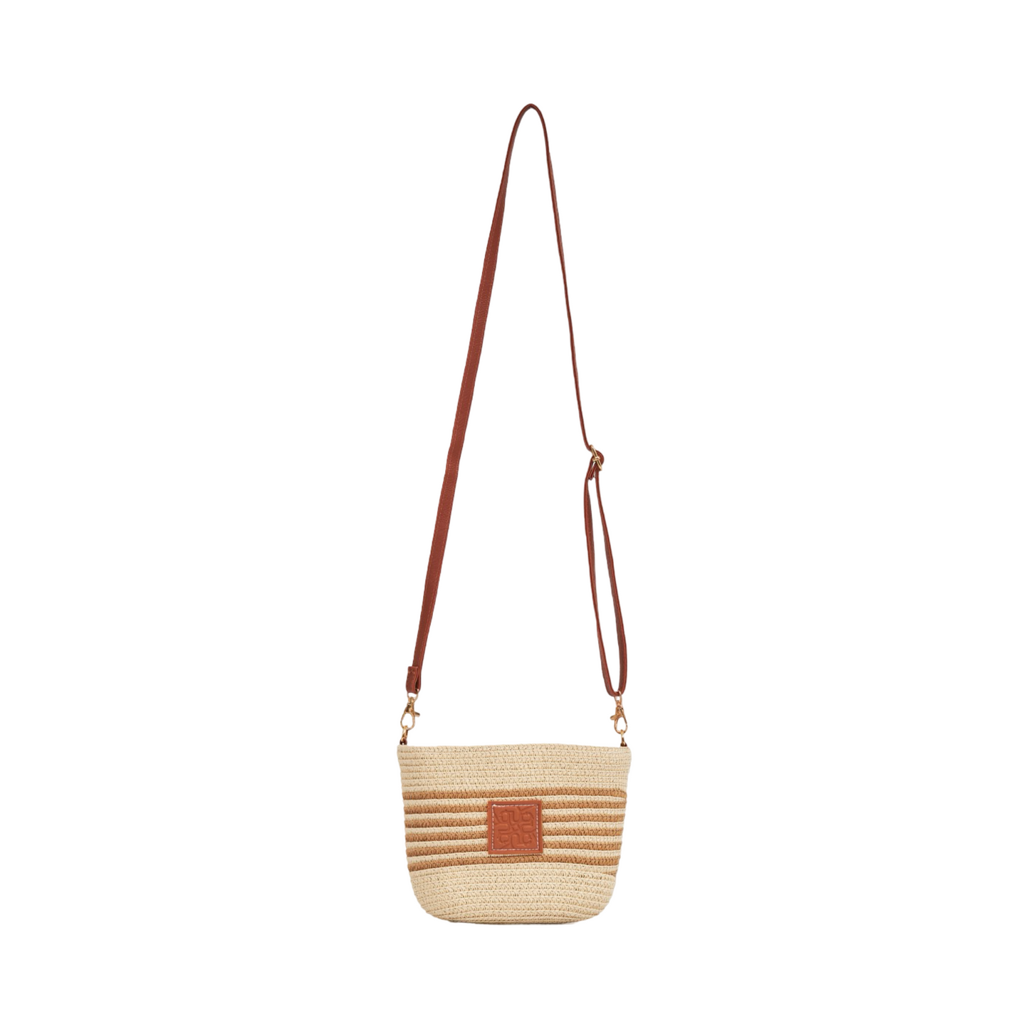 Mini Strip Tote Bag - Beige