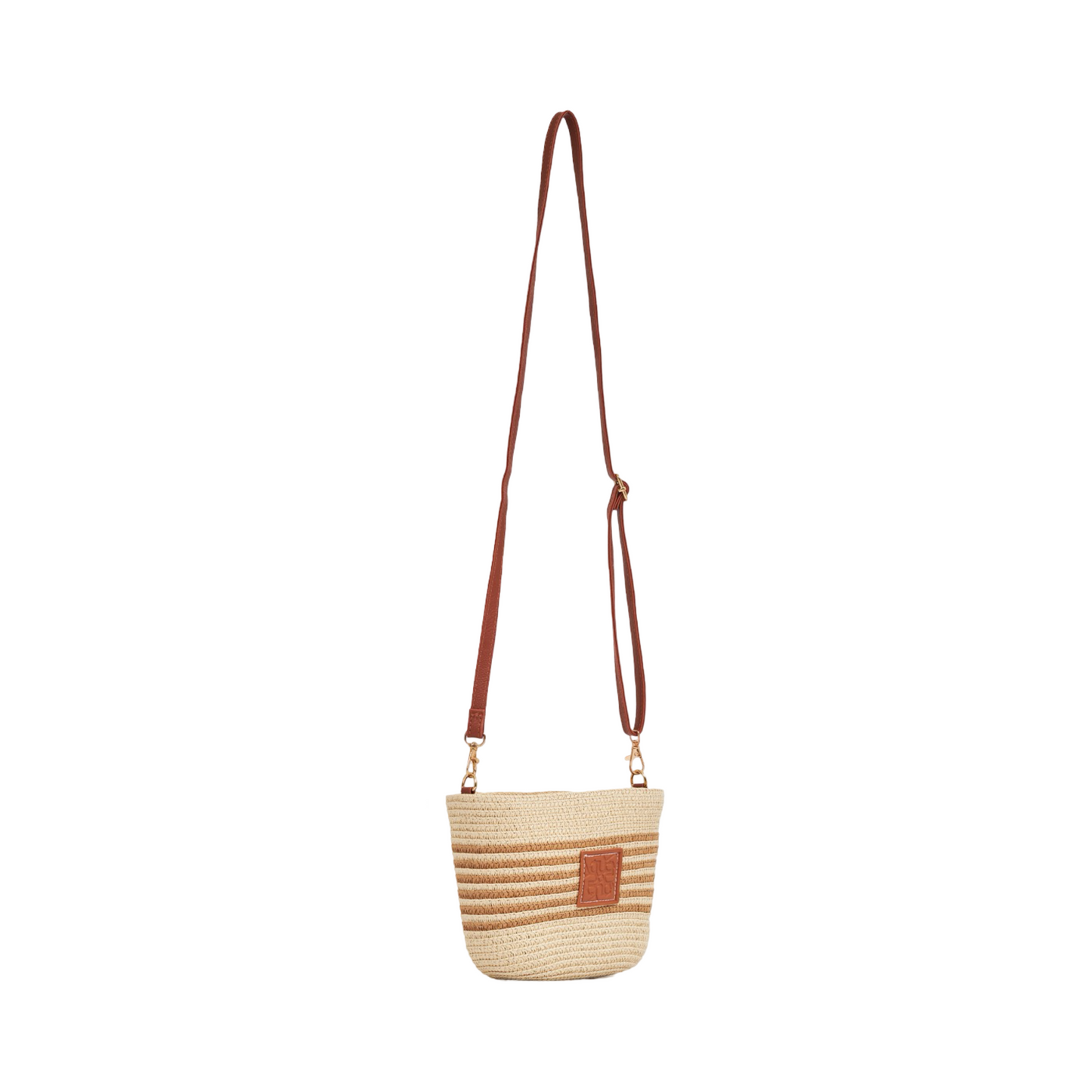 Mini Strip Tote Bag - Beige
