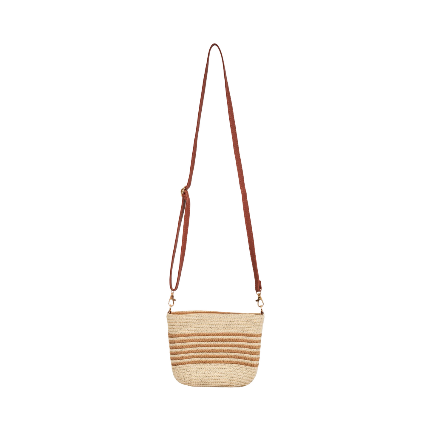 Mini Strip Tote Bag - Beige