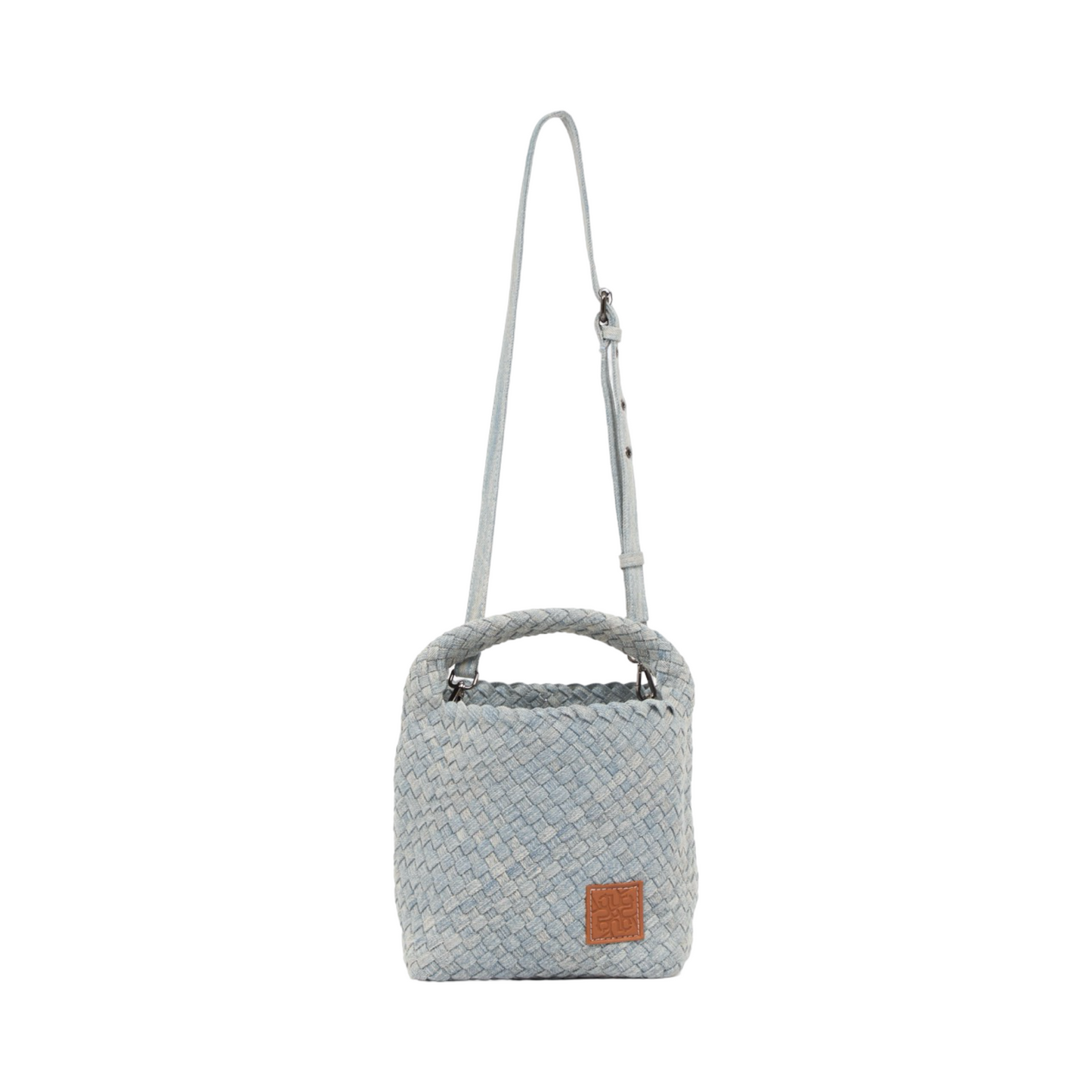 Midnight Weave – Denim Tote Bag M – Light Fade