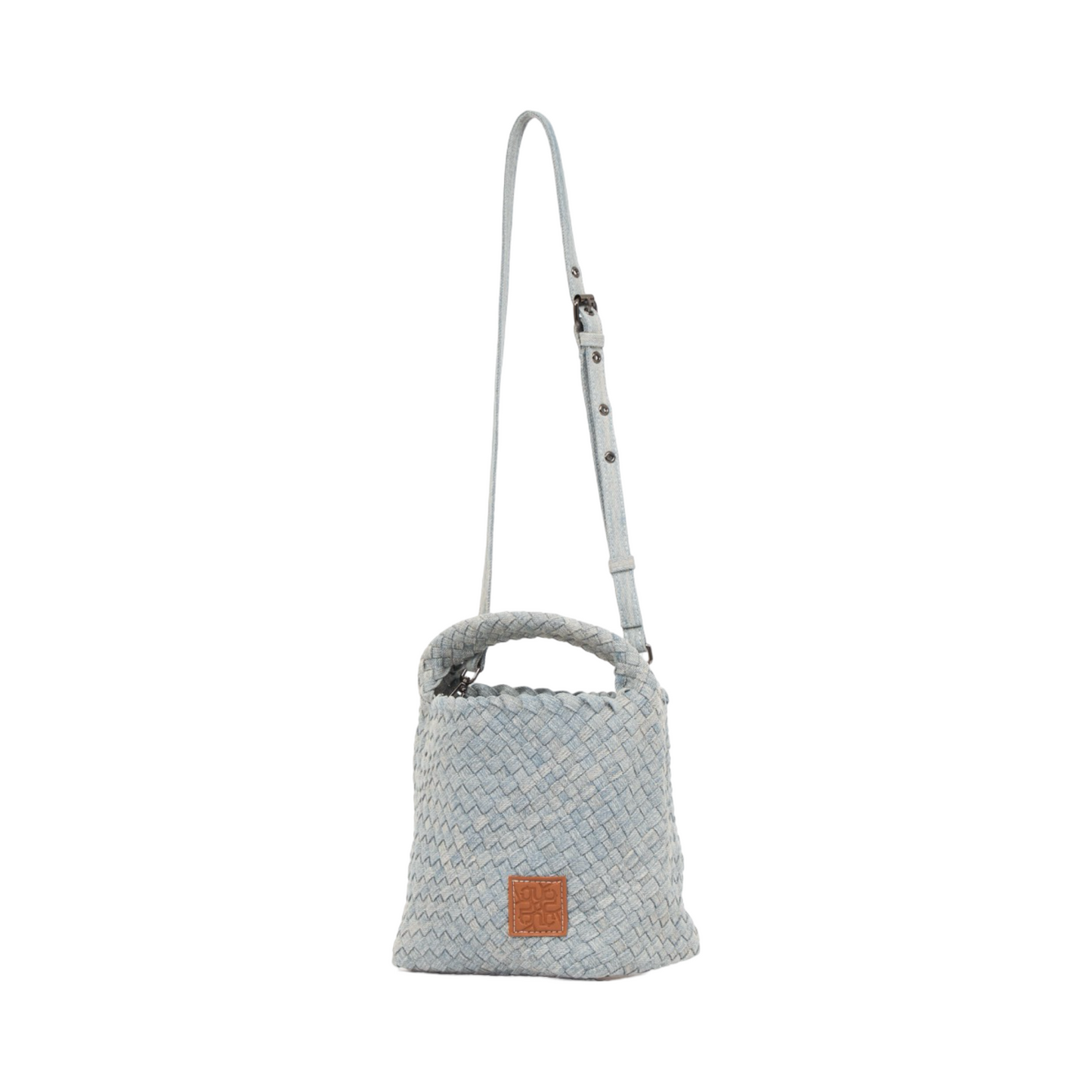 Midnight Weave – Denim Tote Bag M – Light Fade