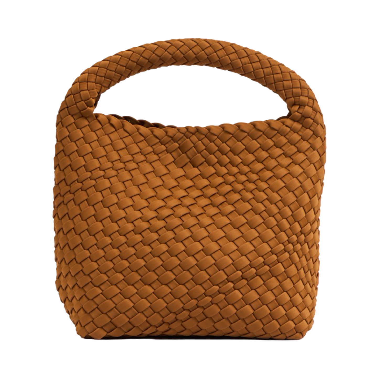 Woven Satin Tote Bag M - Sand