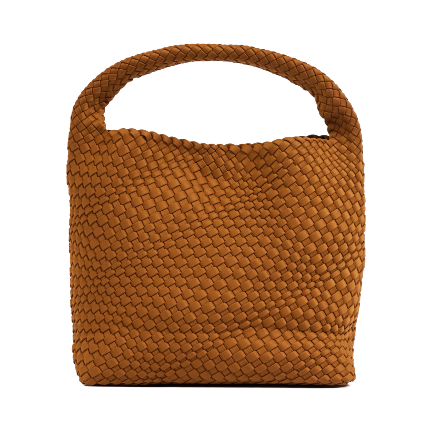 Woven Satin Tote Bag L - Sand