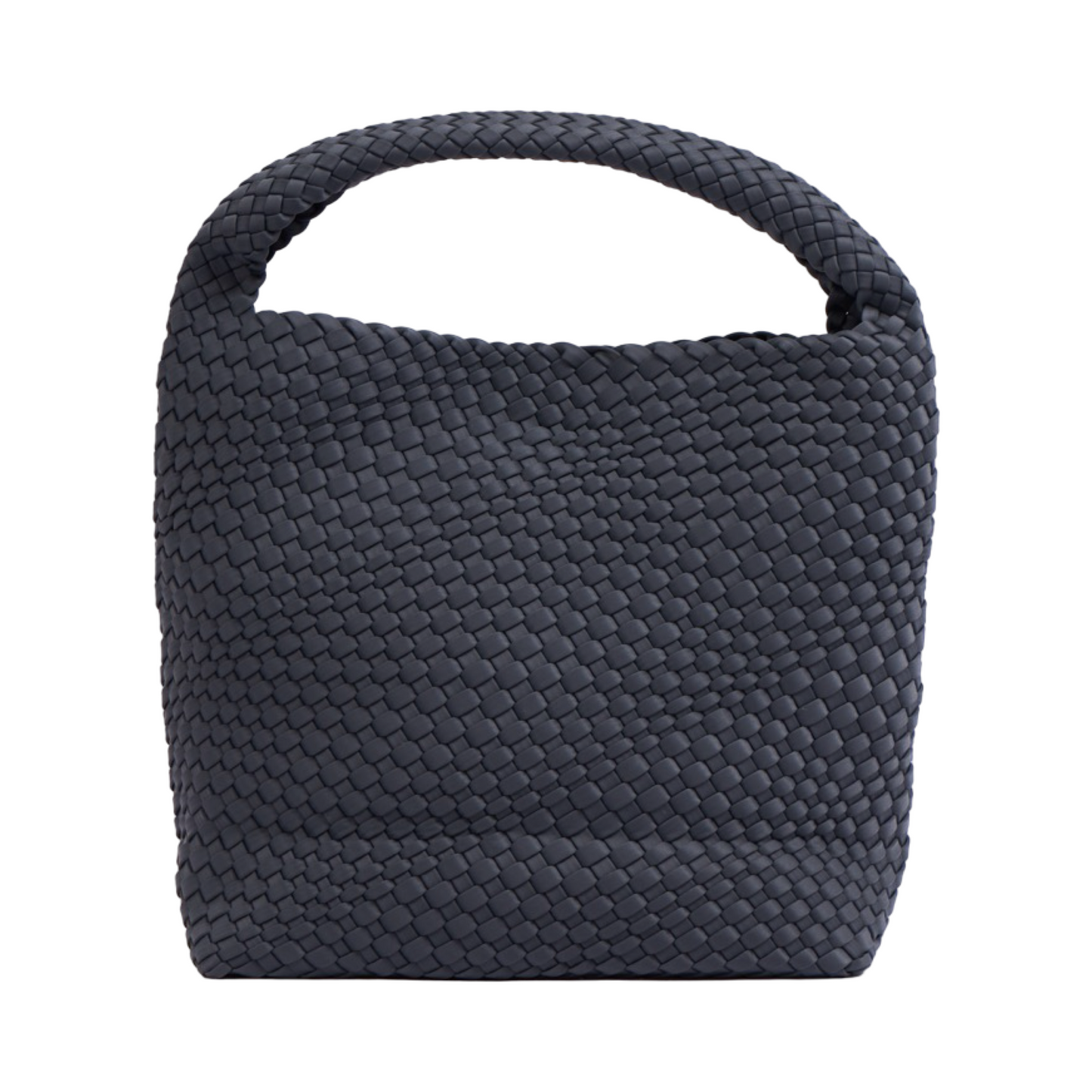 Woven Satin Tote Bag L - Grey
