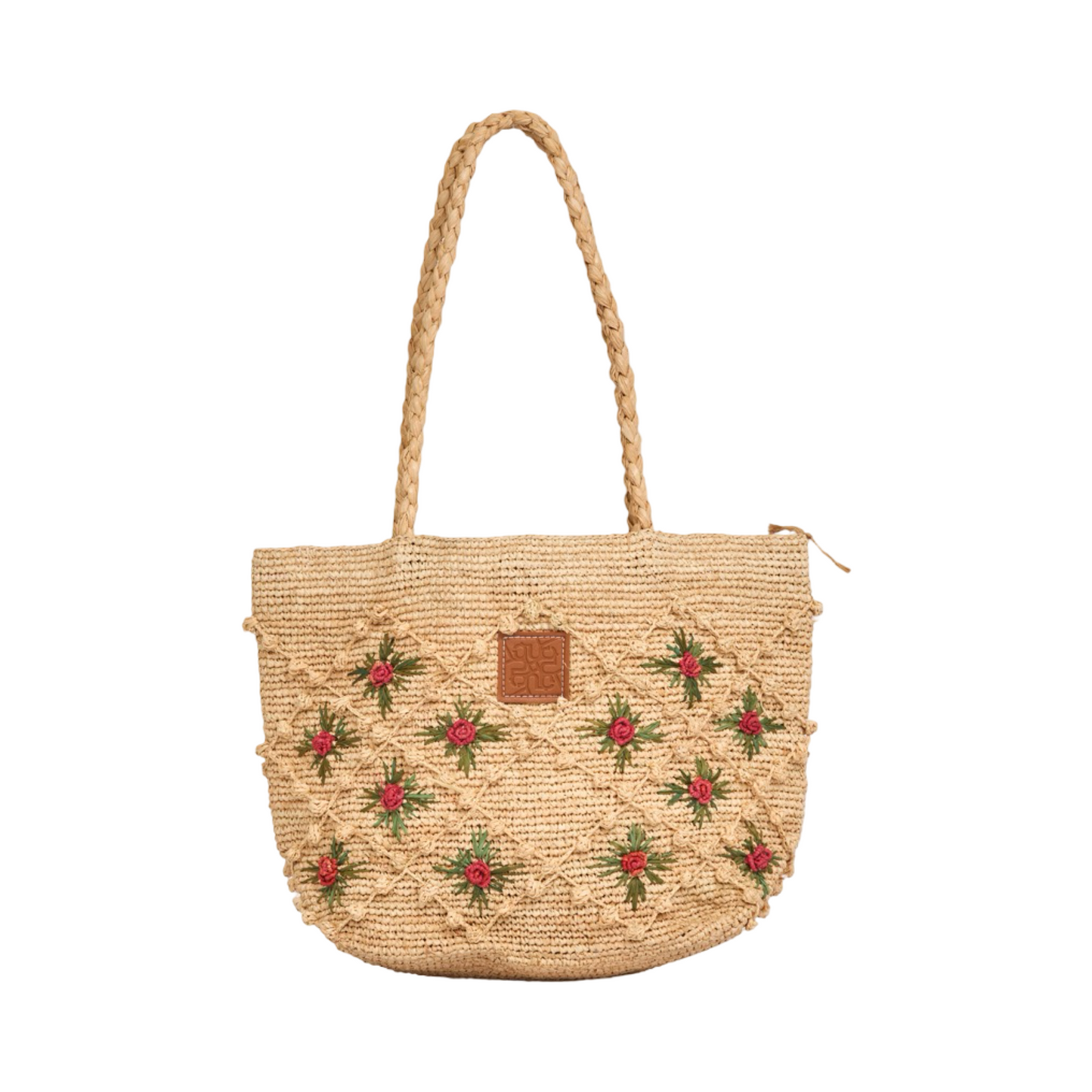 Everyday Earth – Floral Basket Tote Bag – Brown