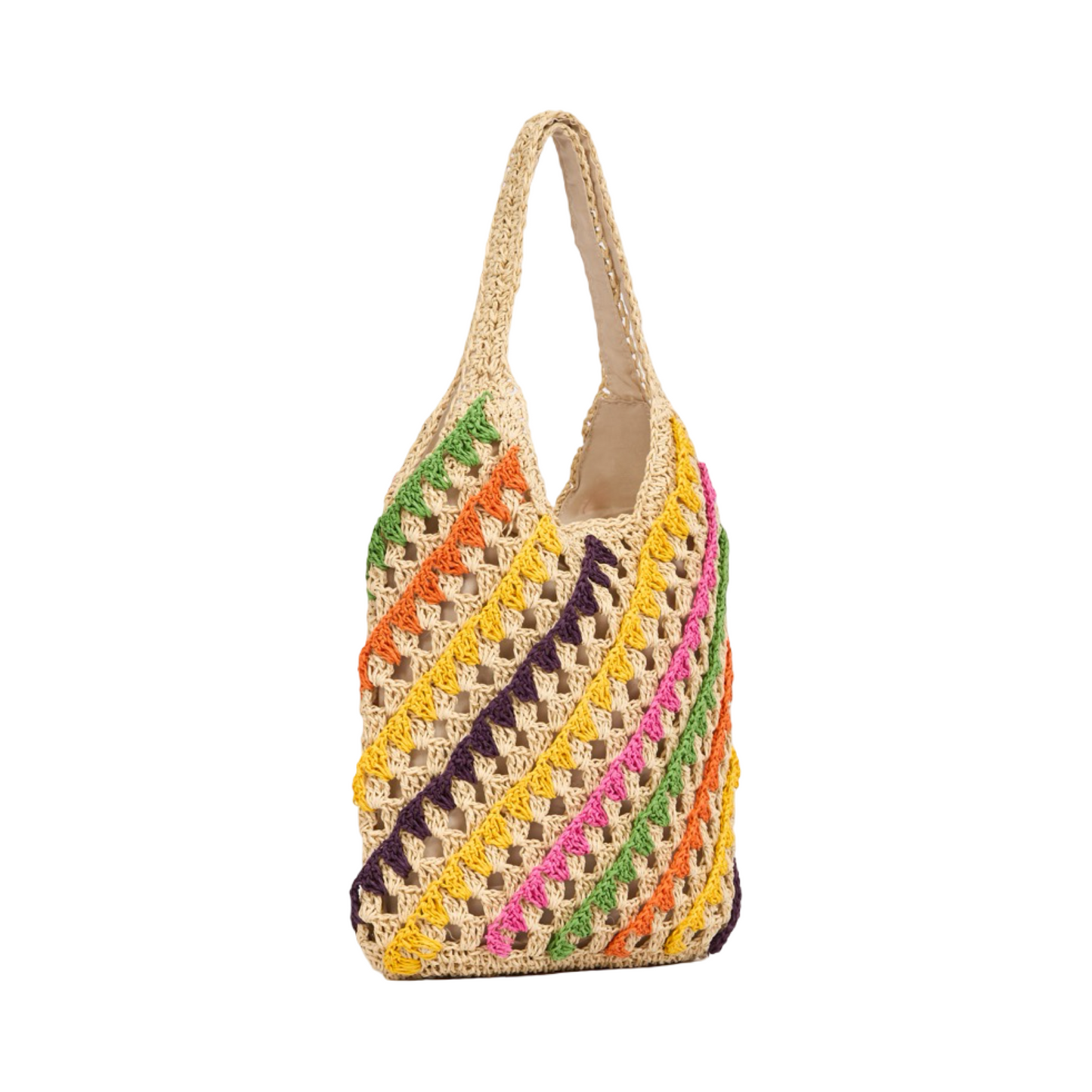 Everyday Earth – Multicolor Straw Tote Bag – Multicolor