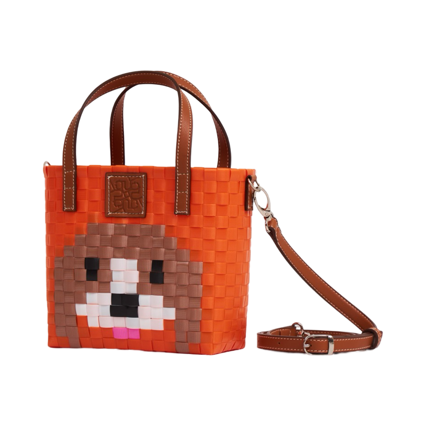 Animal Basket Bag With Strap Beagle S - Orange
