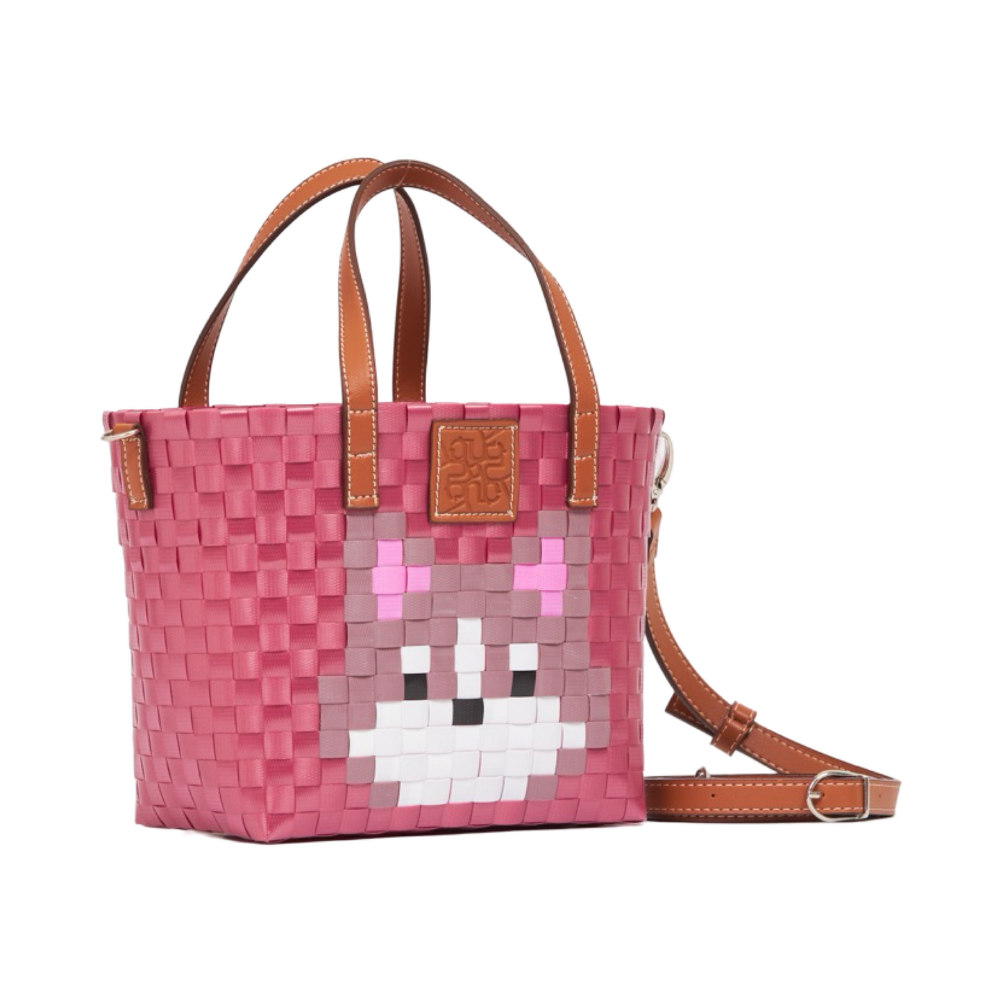 Animal Basket Bag With Strap Husky S - Red