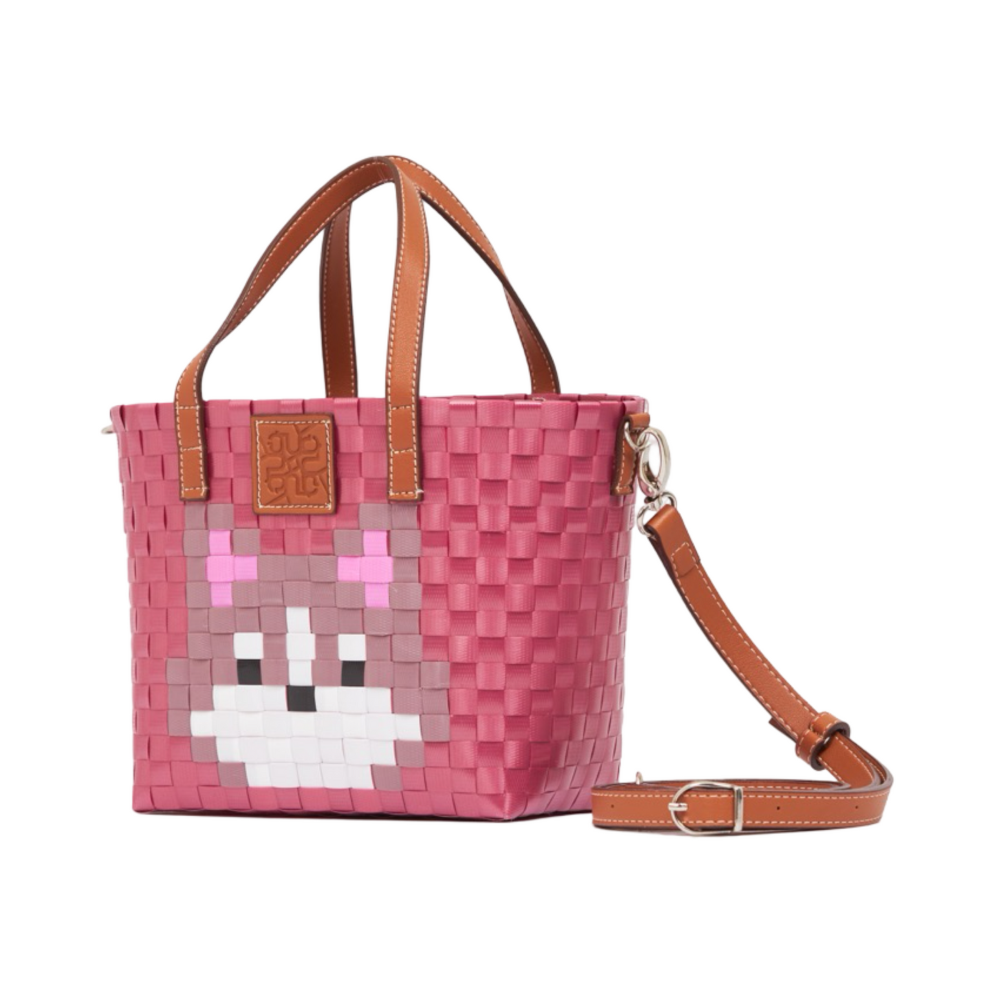 Animal Basket Bag With Strap Husky S - Red