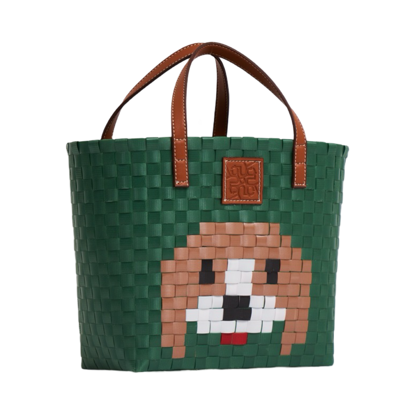 Animal Basket Bag Beagle M - Green