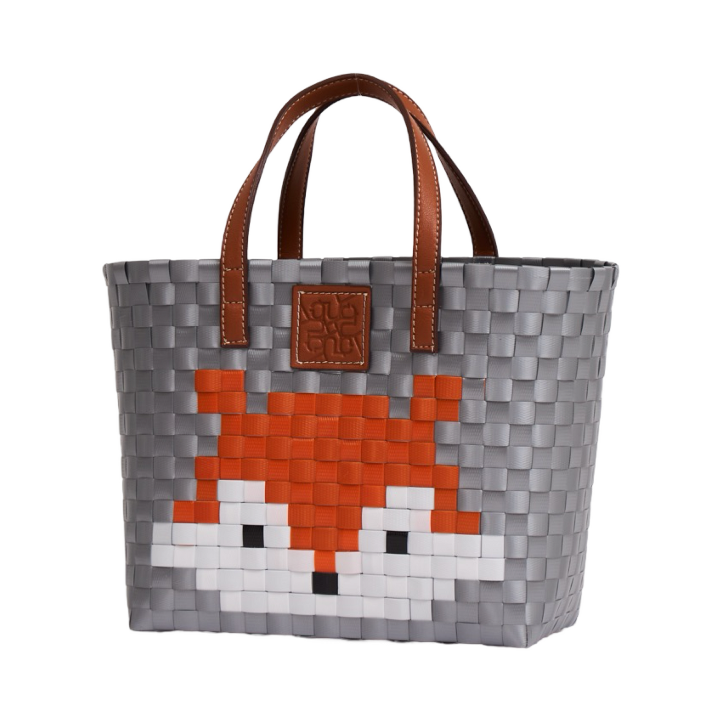 Animal Basket Bag Fox M - Sliver