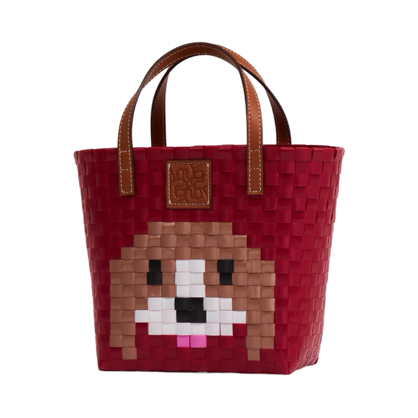 Animal Basket Bag Beagle M - Red