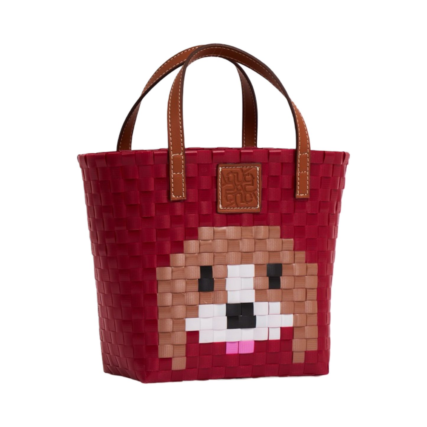 Animal Basket Bag Beagle M - Red