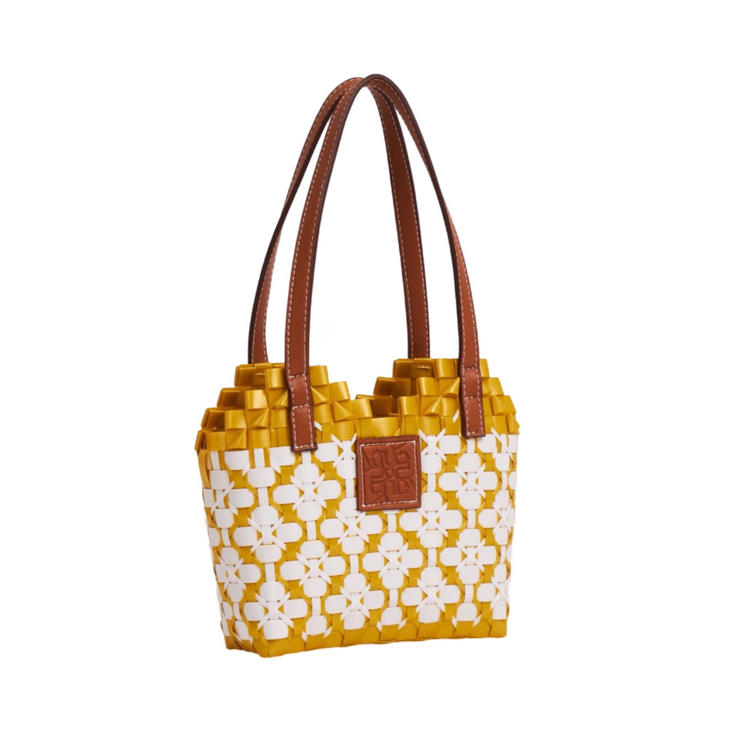 Thai Pattern Heart Basket Bag XS - Gold