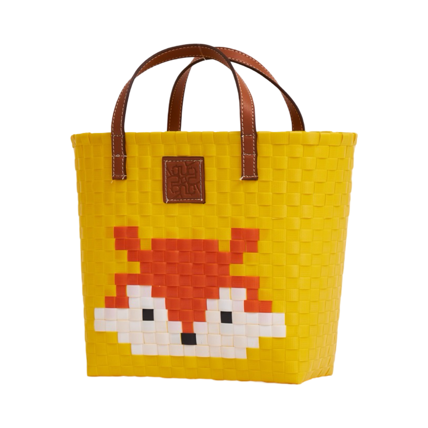 Animal Basket Bag Fox L - Yellow