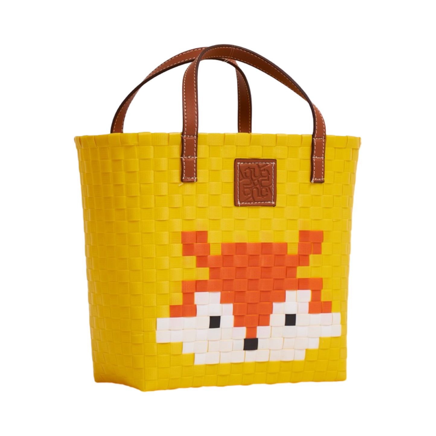 Animal Basket Bag Fox L - Yellow
