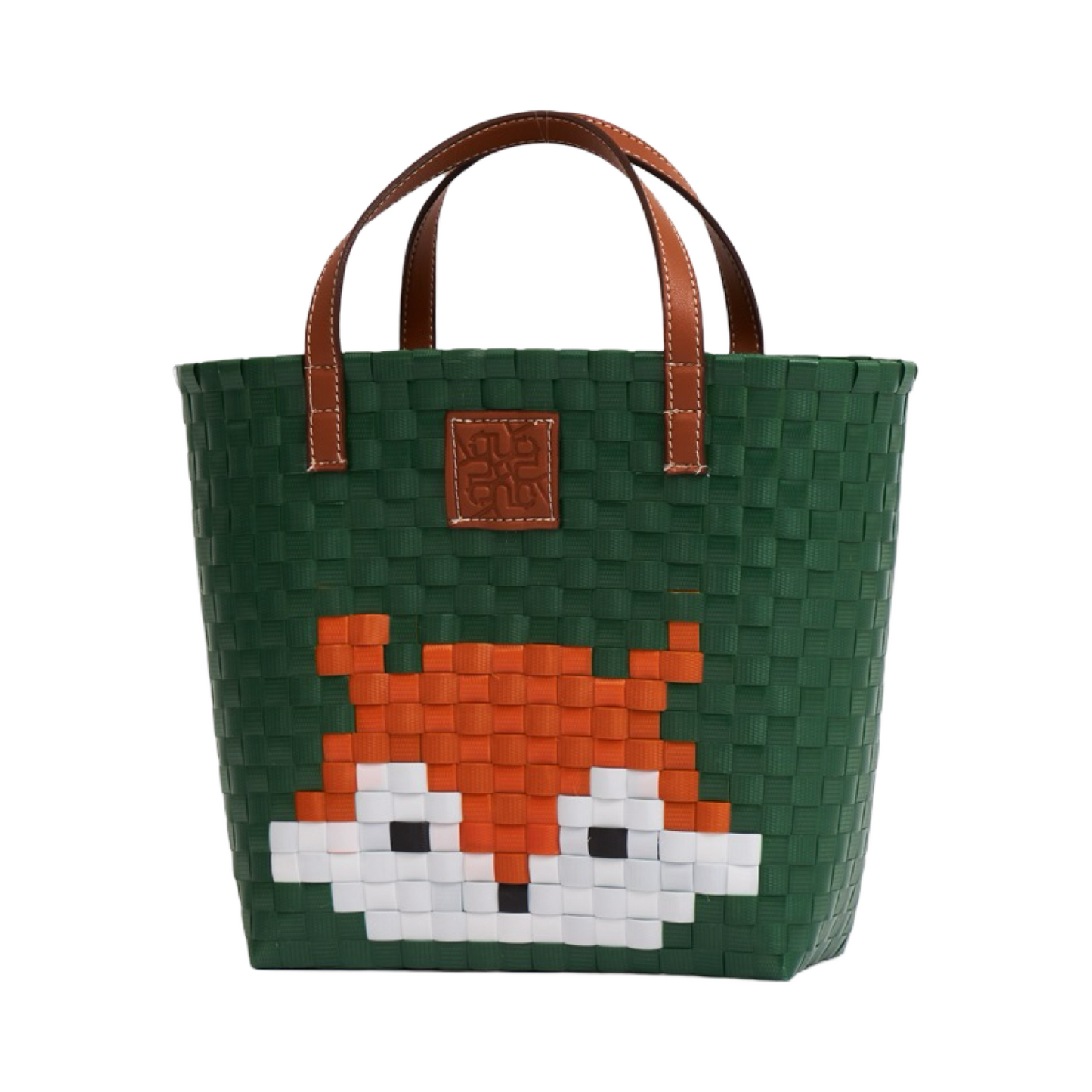 Animal Basket Bag Fox L - Green