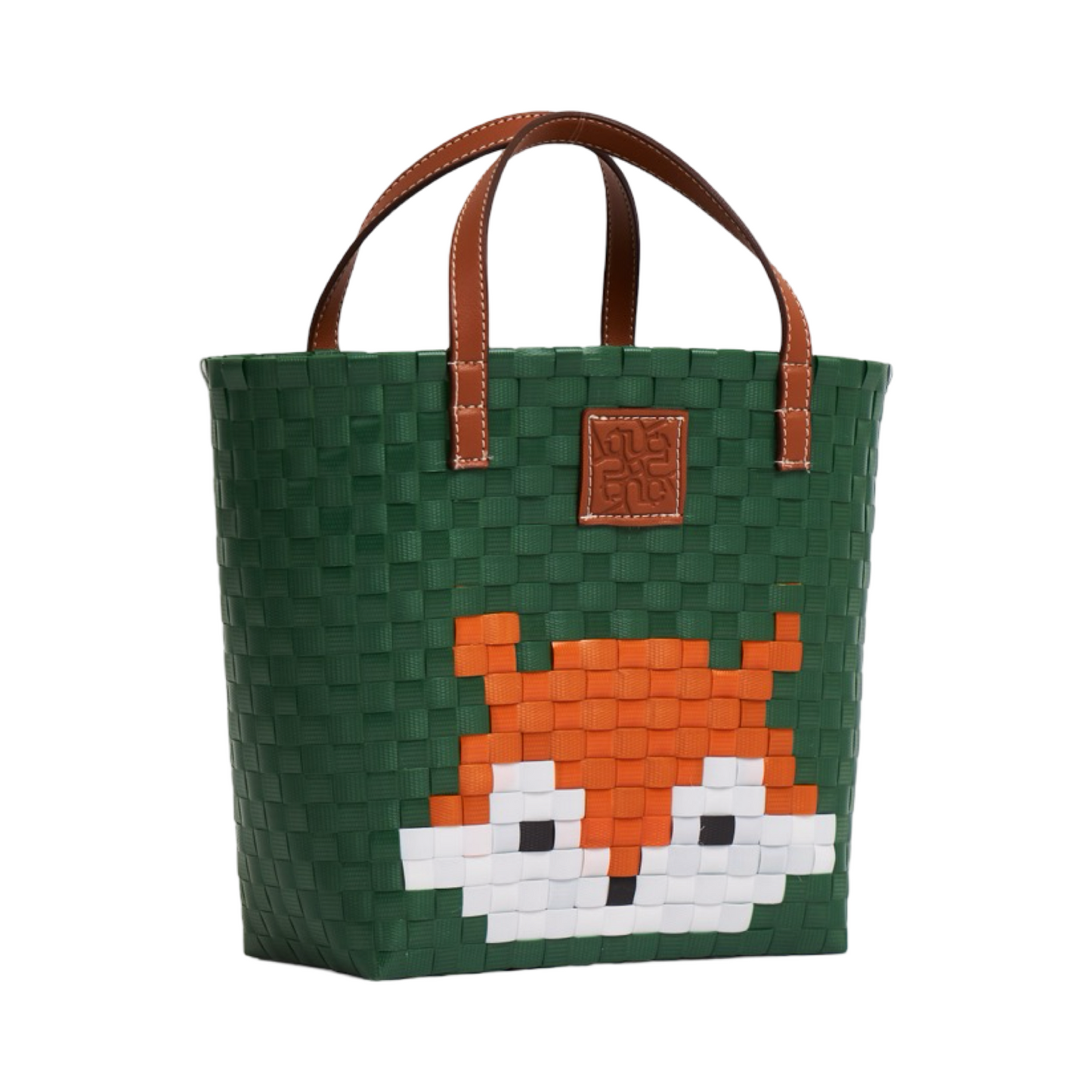Animal Basket Bag Fox L - Green