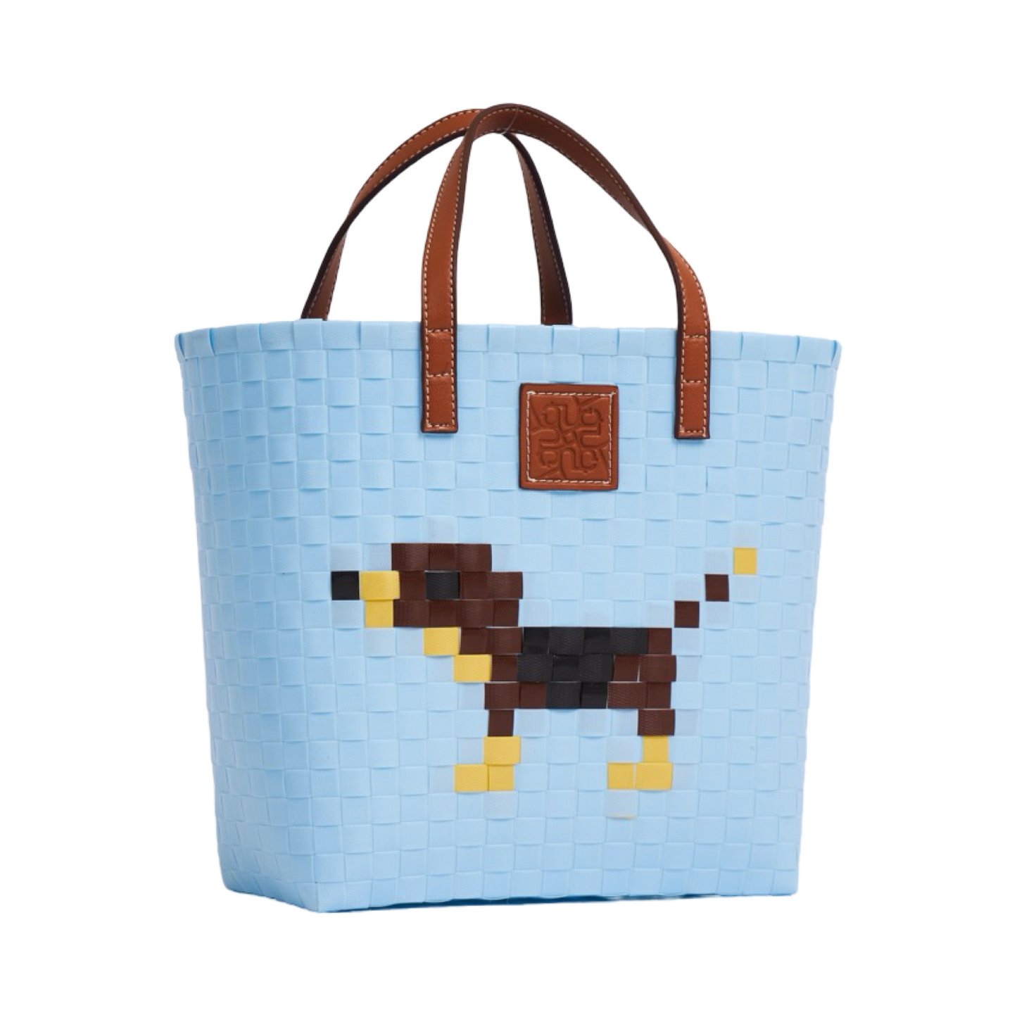 Animal Basket Bag Dog L - Blue