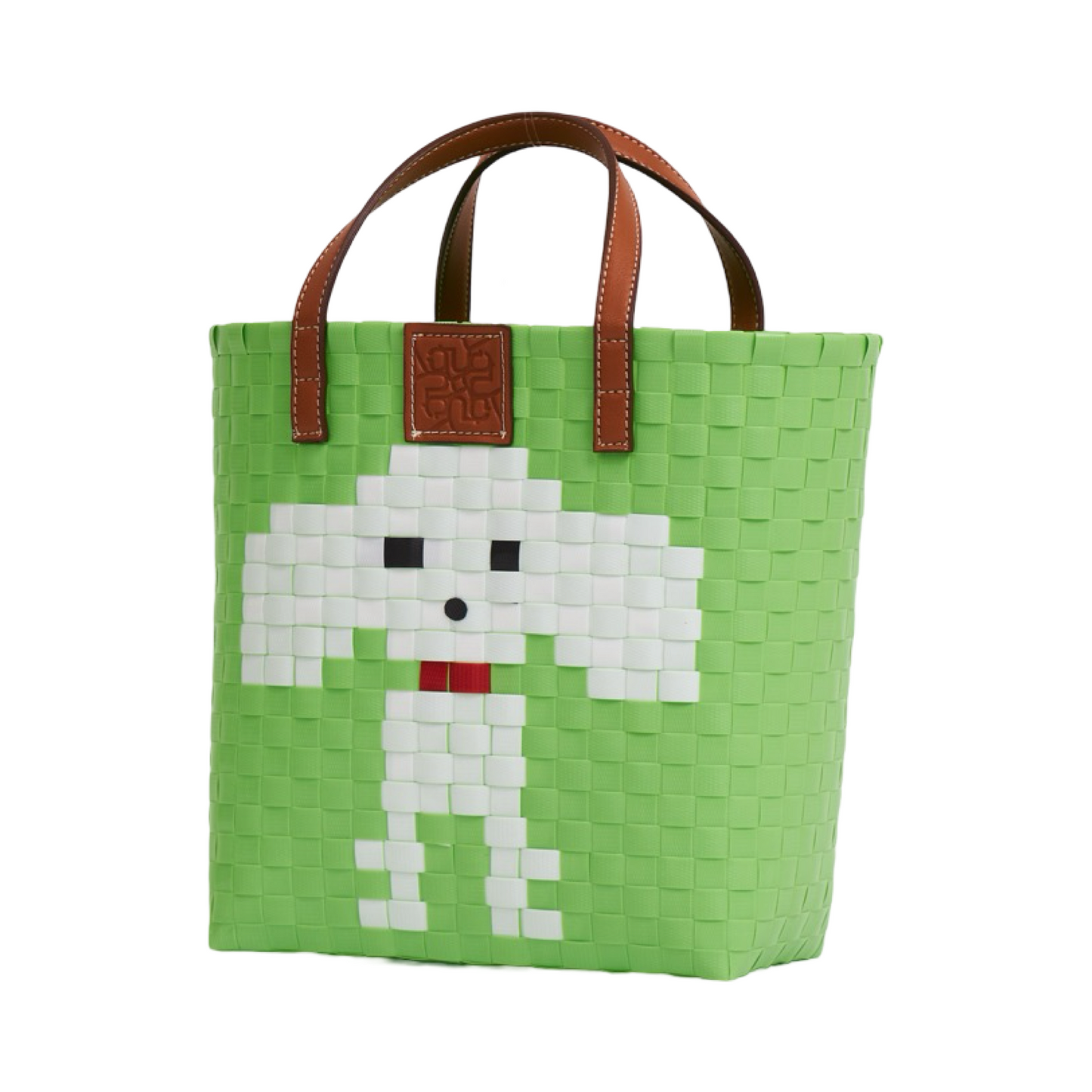 Animal Basket Bag Poodle L - Lime Green