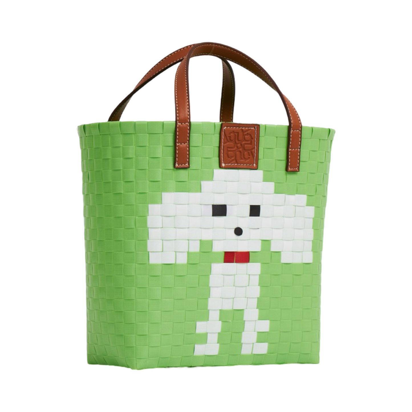 Animal Basket Bag Poodle L - Lime Green