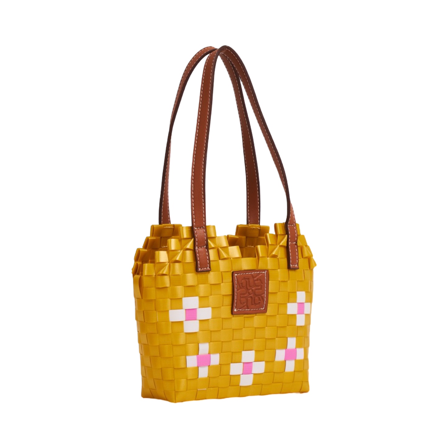 Floral Heart Basket Bag XS - Gold