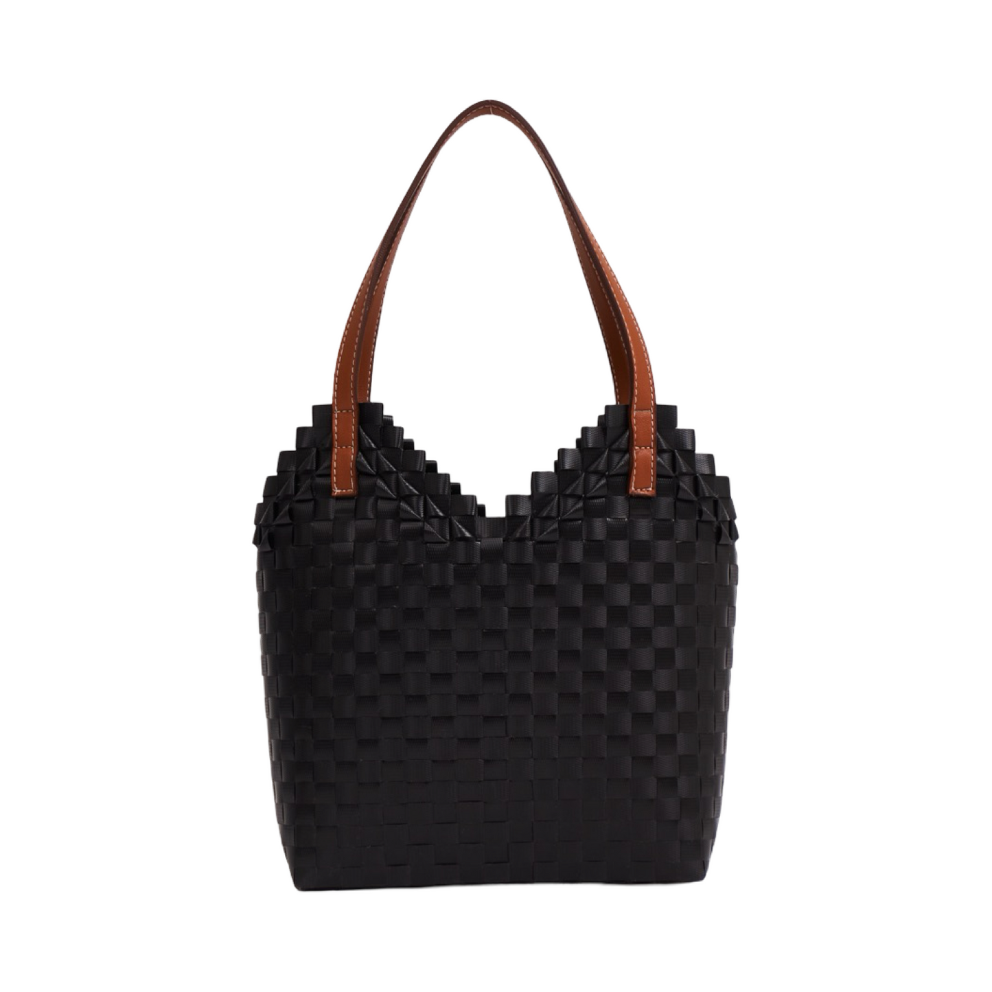 Beagle Heart Basket Bag M - Black