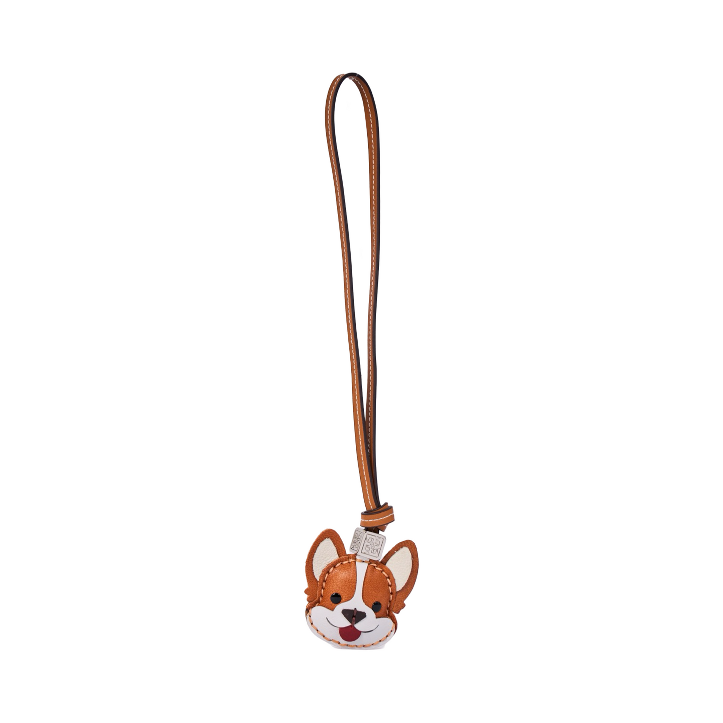 Animal Face Bag Charms Silver - Corgi