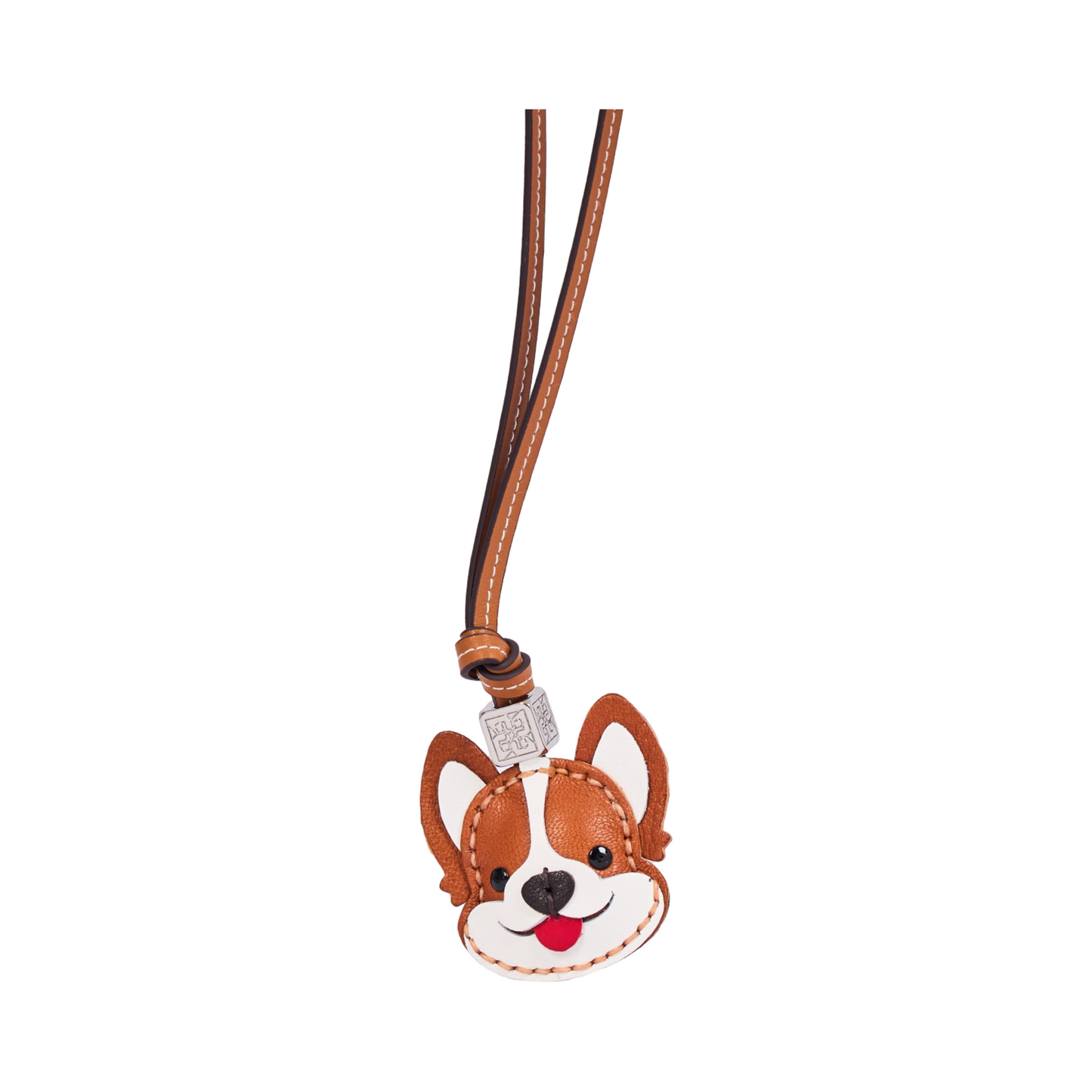 Animal Face Bag Charms Silver - Corgi