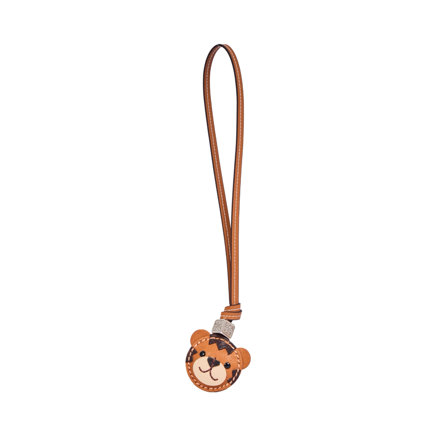 Animal Face Bag Charms Silver - Tiger