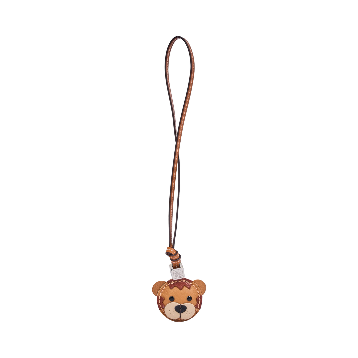 Animal Face Bag Charms Silver - Tiger