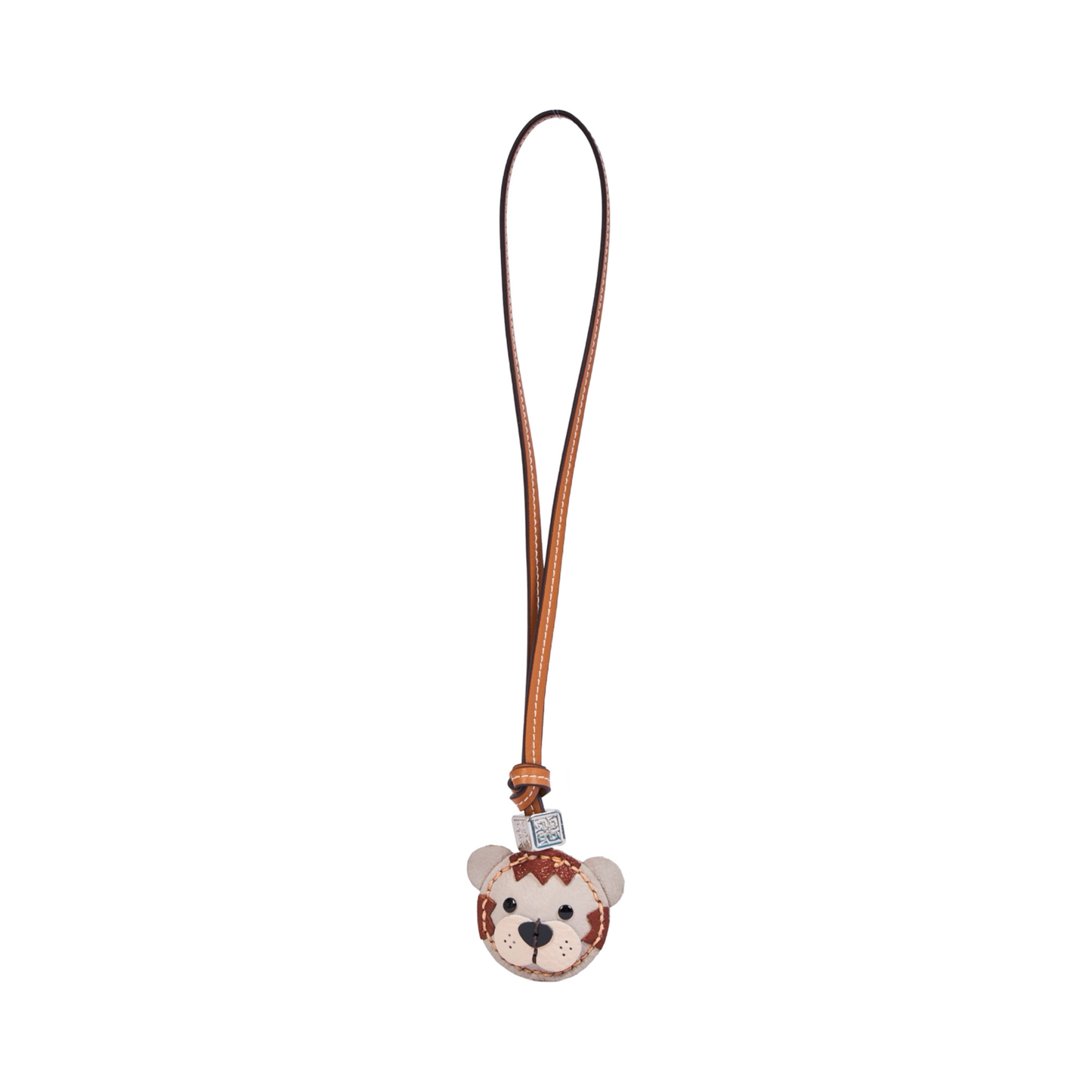 Animal Face Bag Charms Silver - Tiger