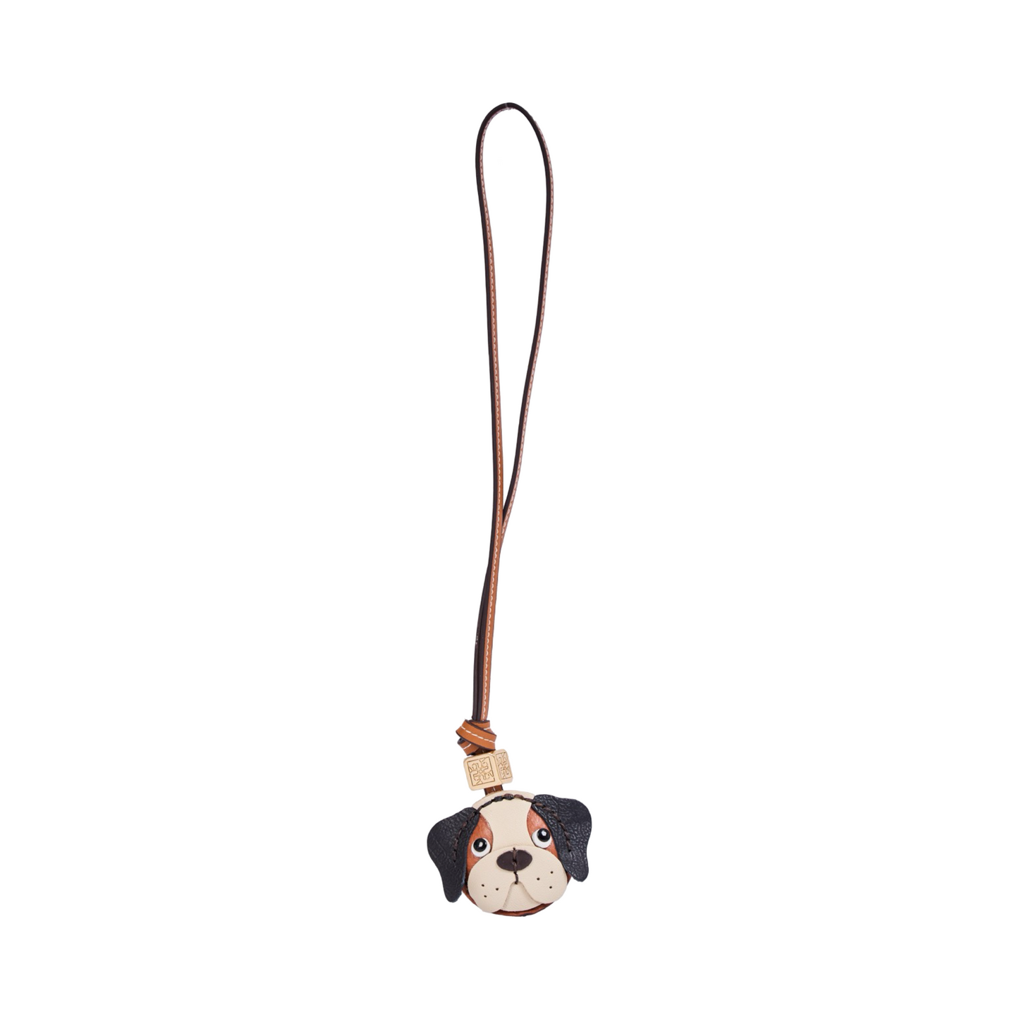 Animal Face Bag Charms Gold - Black St. Bernard