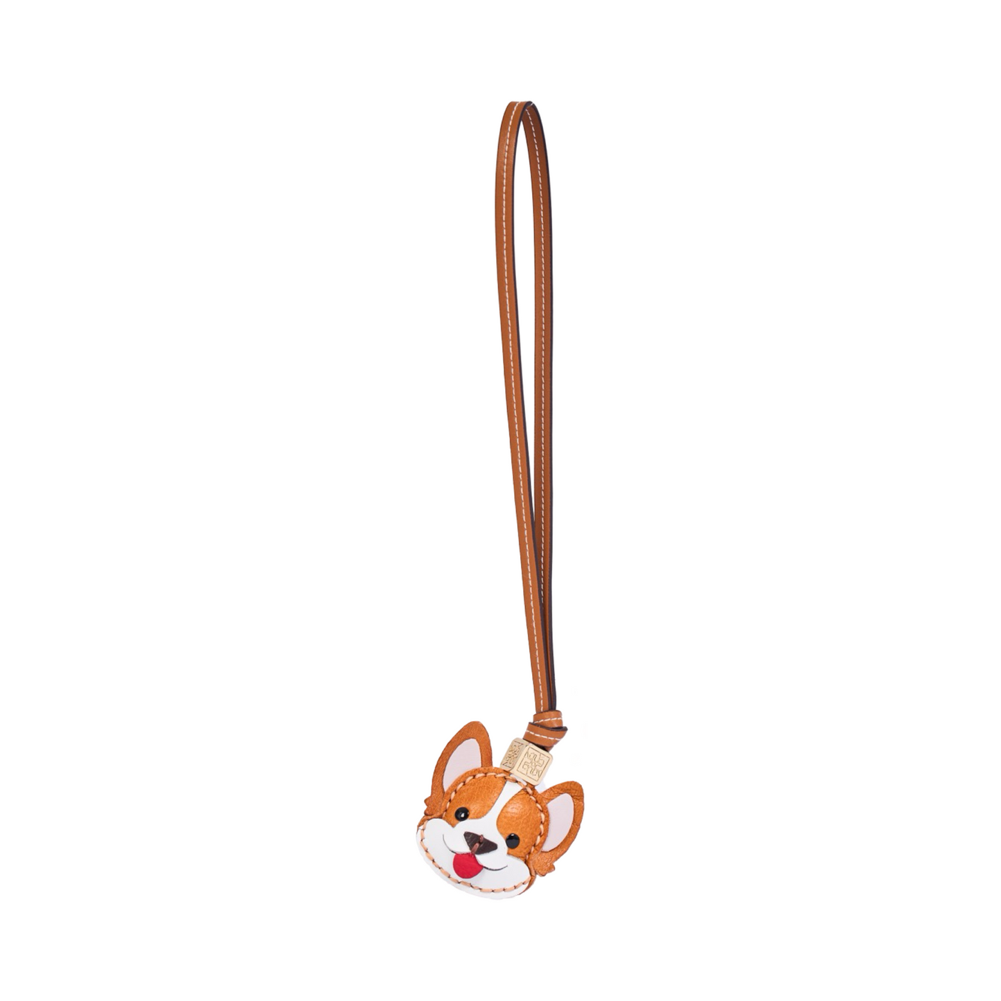 Animal Face Bag Charms Gold - Corgi