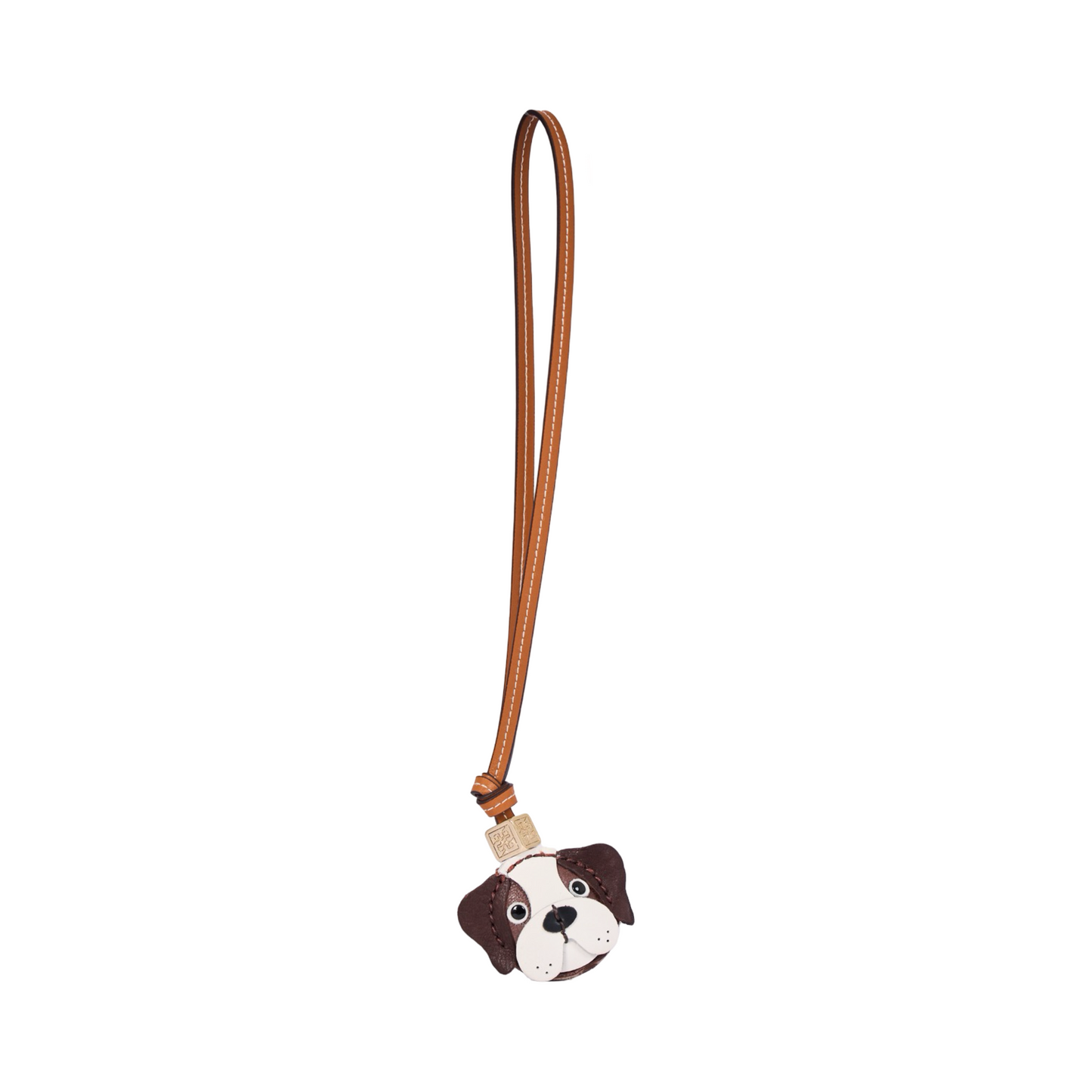 Animal Face Bag Charms Gold - Brown St. Bernard