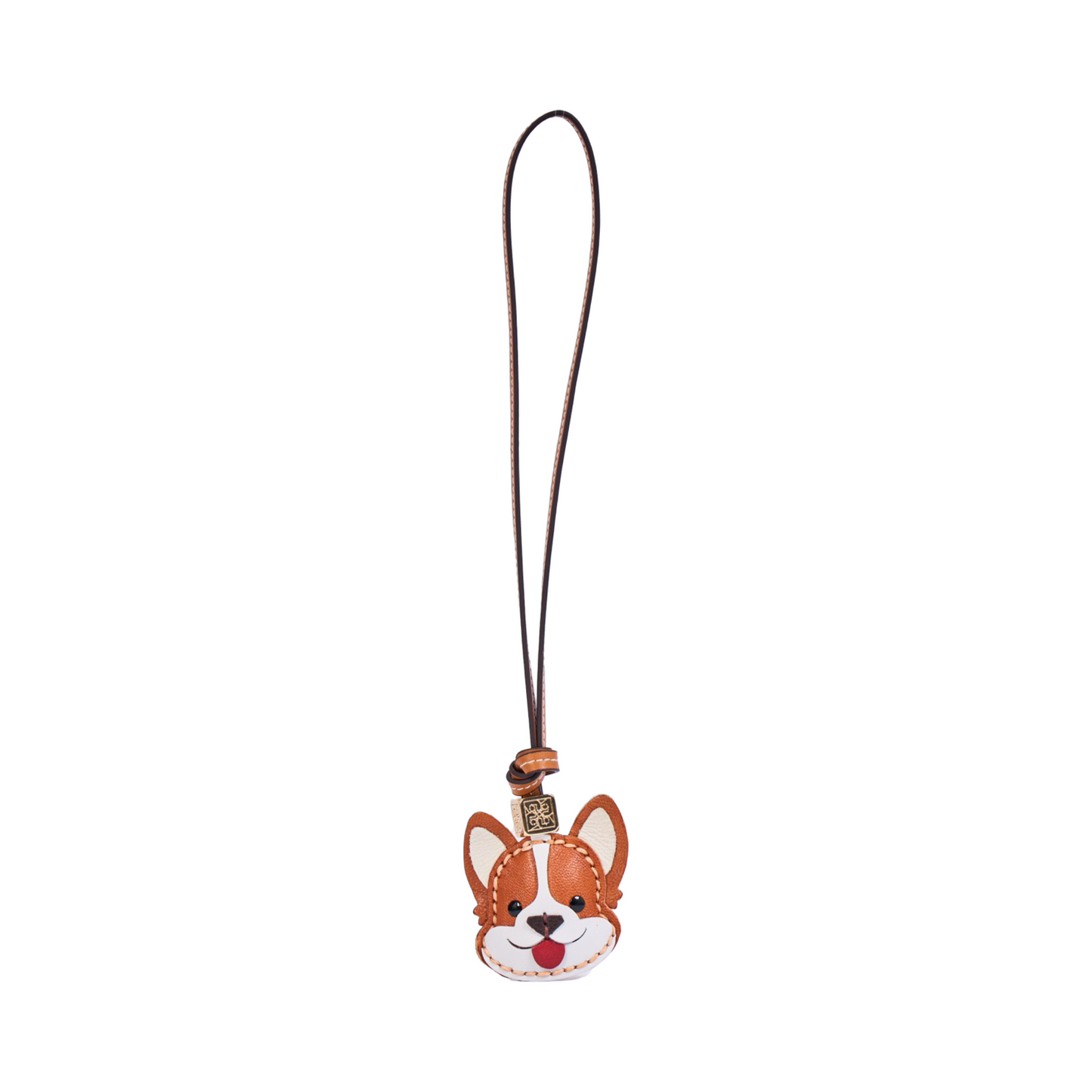 Animal Face Bag Charms Gold - Corgi